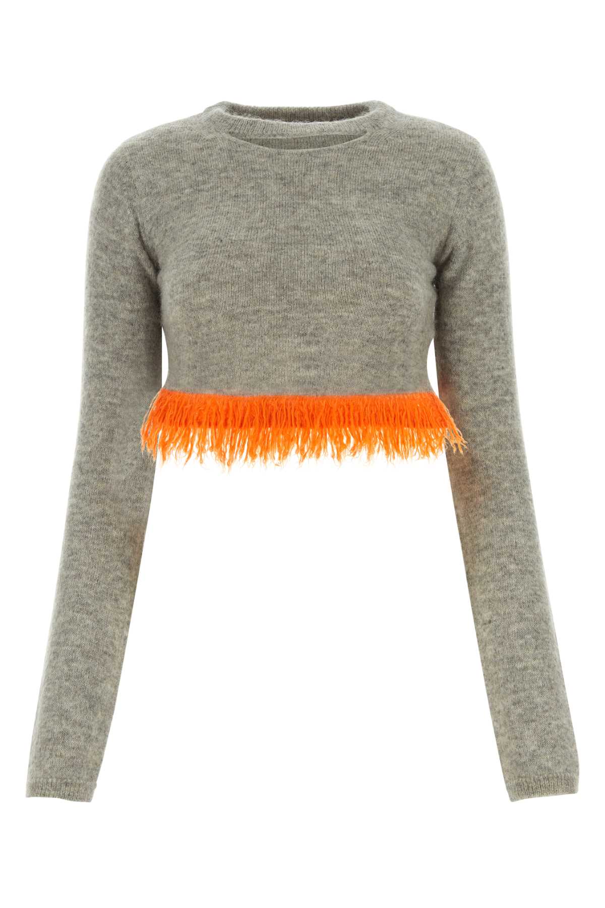 J.W. Anderson Grey Mohair Blend Sweater