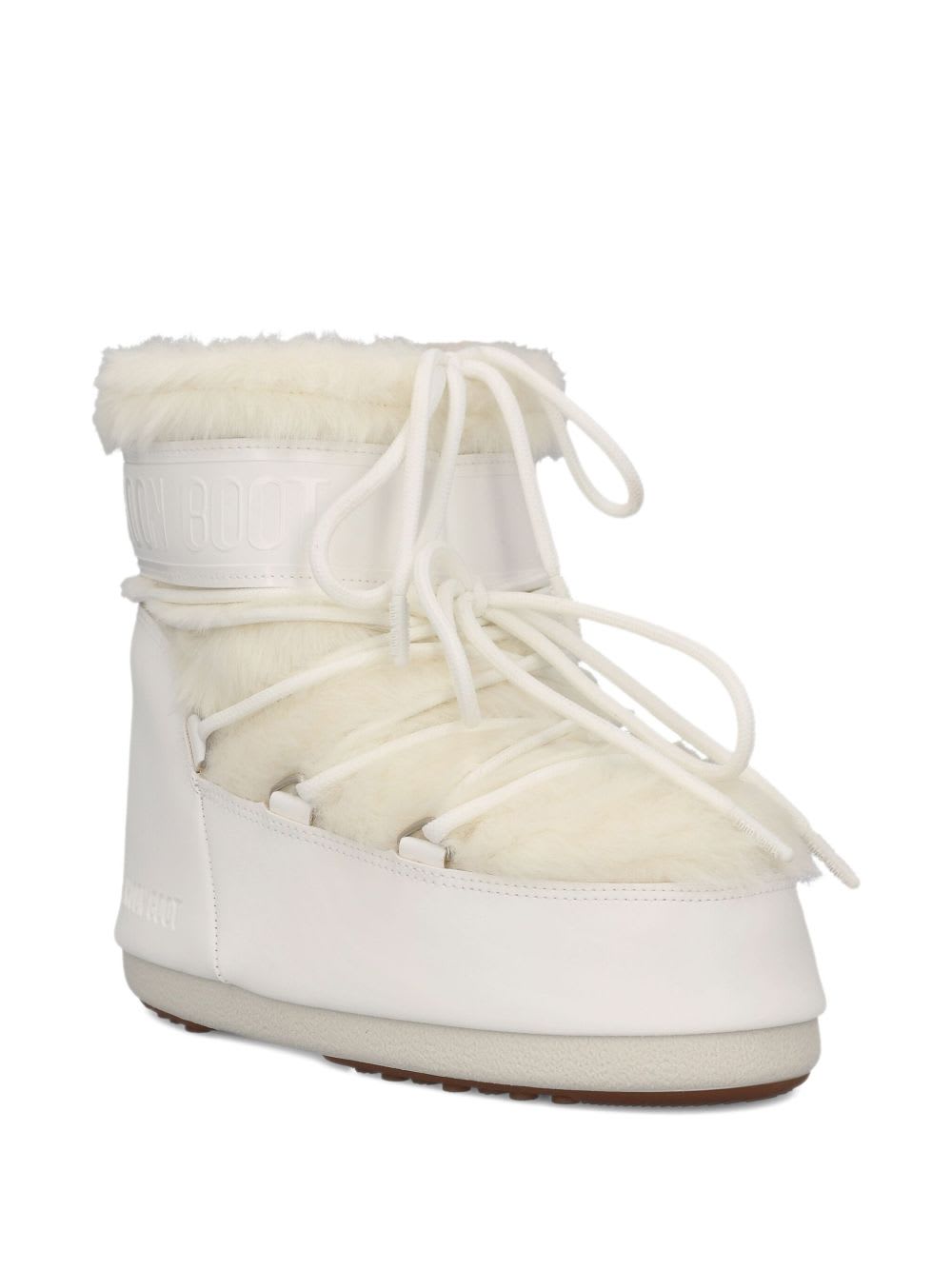 Moon Boot Womens Polyvinyl Cold Weather Ankle Boots In White