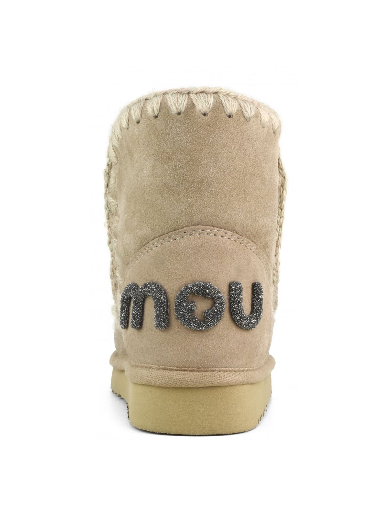 Mou Camel Beige Sheepskin Eskimo 18 In Marrone
