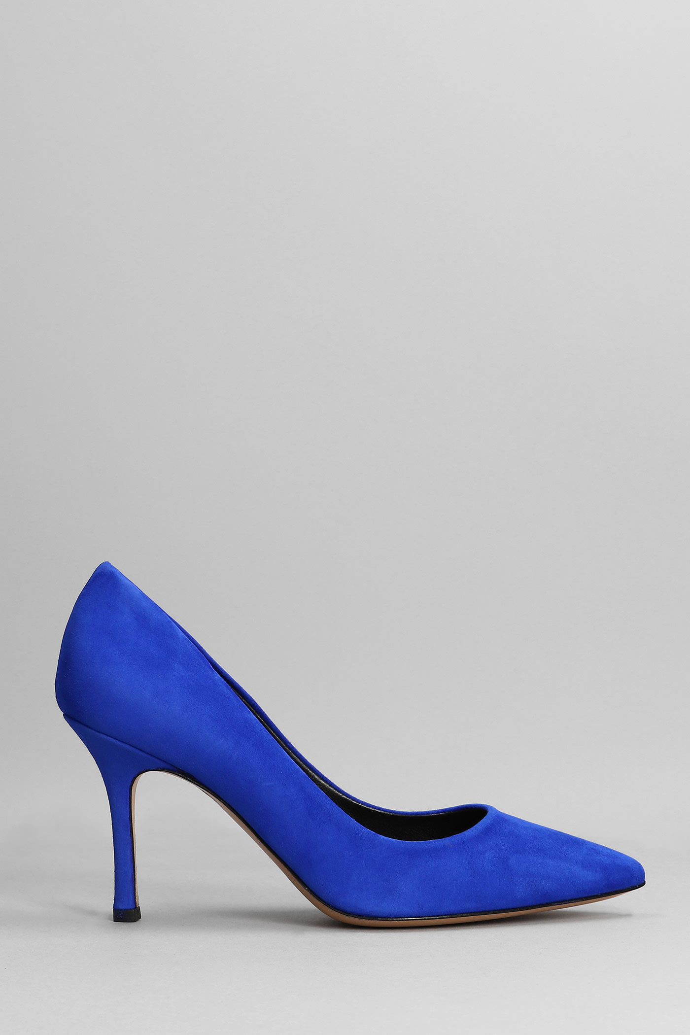 The Seller Pumps In Blue Suede
