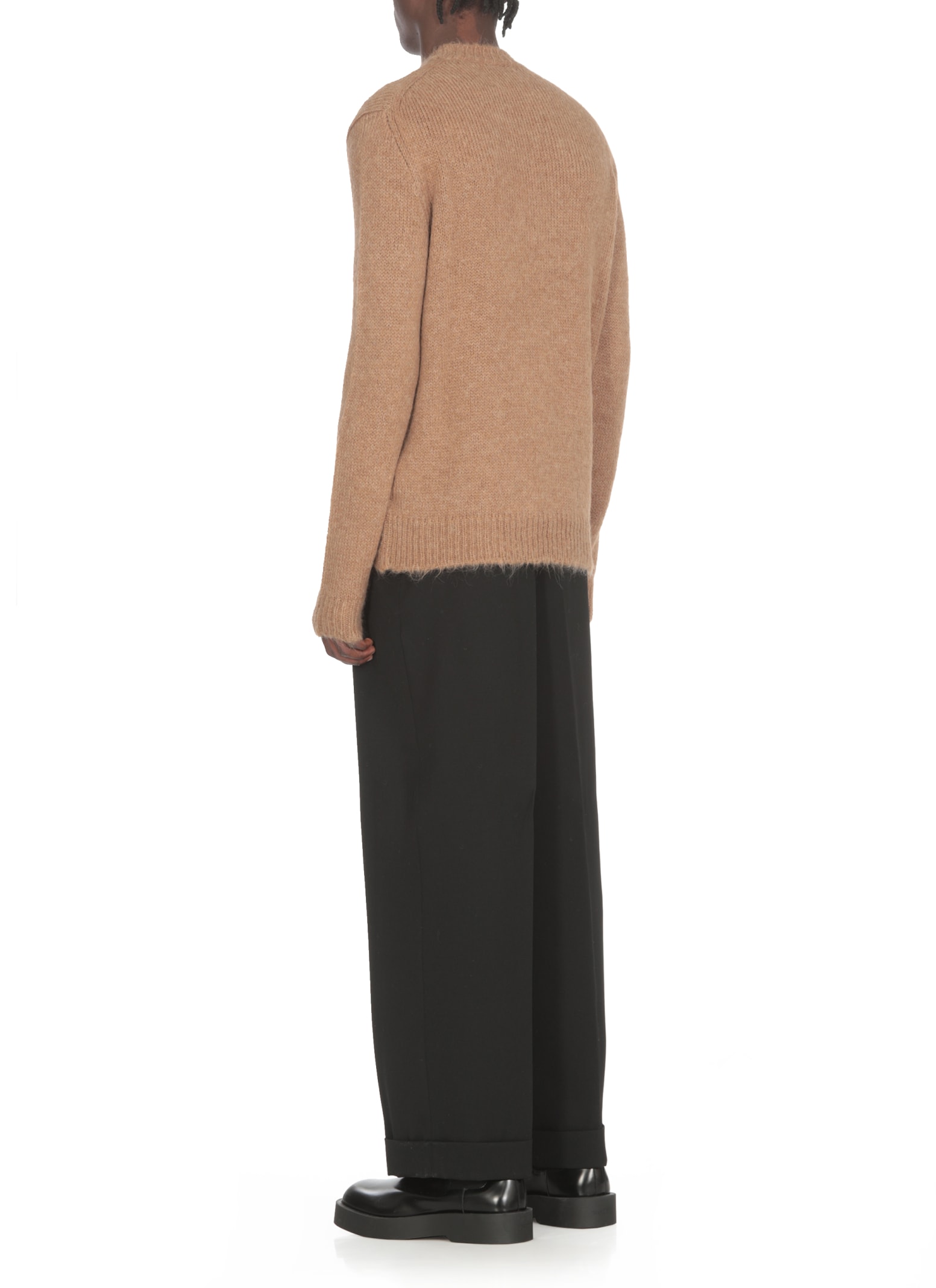 Shop Jil Sander Alpaca Jumper In Brown