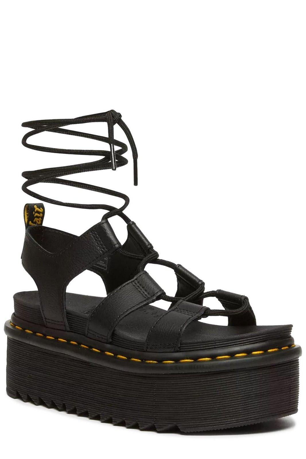 Shop Dr. Martens' Nartilla Xl Athena Platform Sandals In Nero