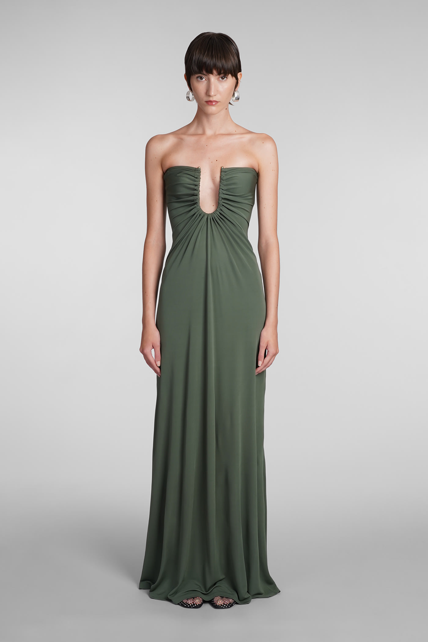 CHRISTOPHER ESBER DRESS IN GREEN VISCOSE