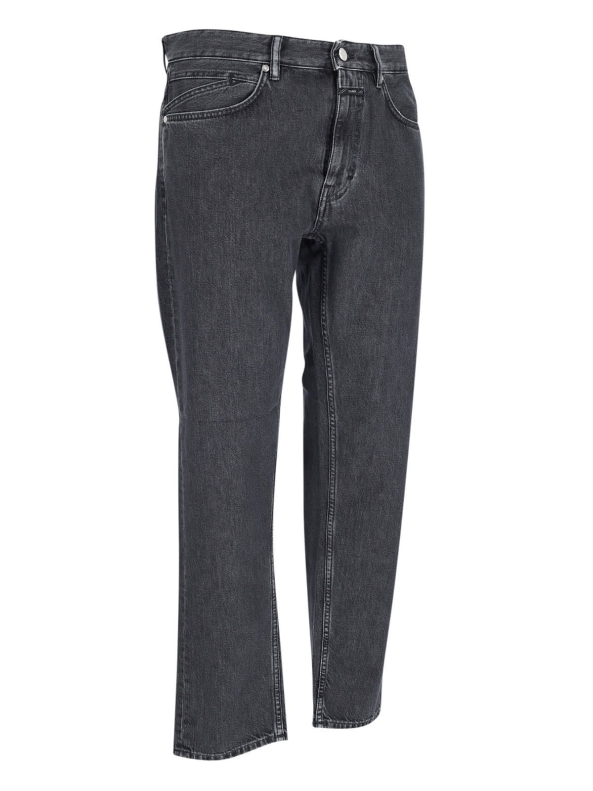 Shop Closed Cooper True Straight Jeans In Gray