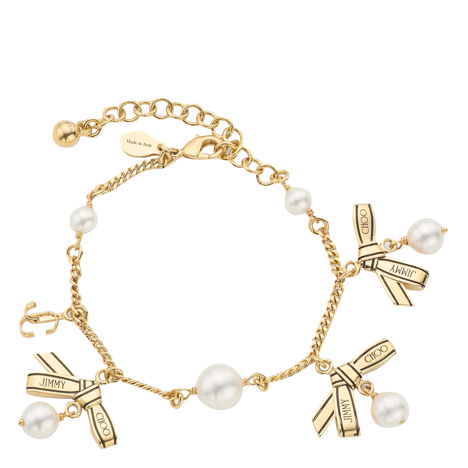 Multi Charm Ribbon Bracelet