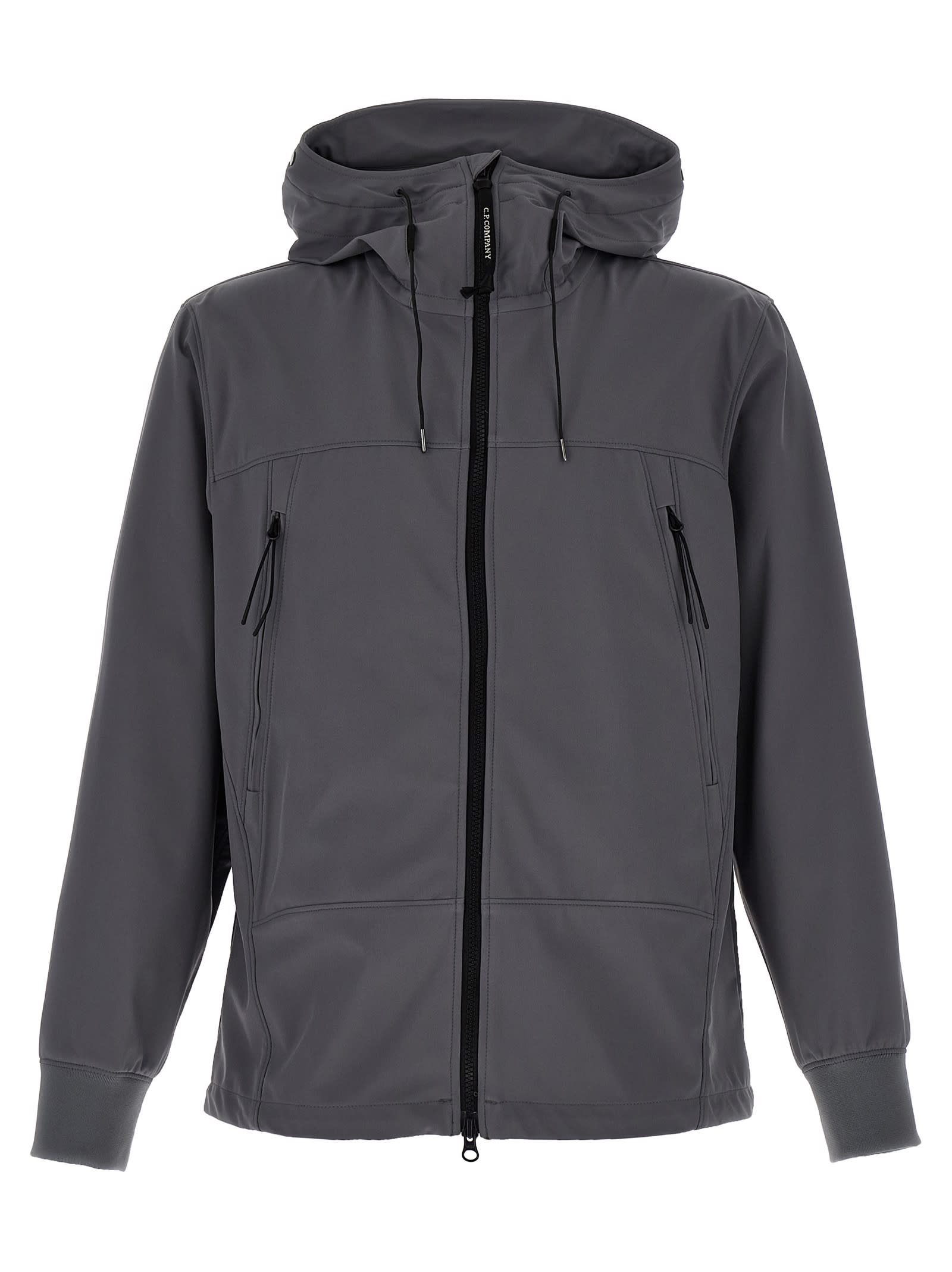 C.p. Company Shell-r Goggle Jacket In Gray