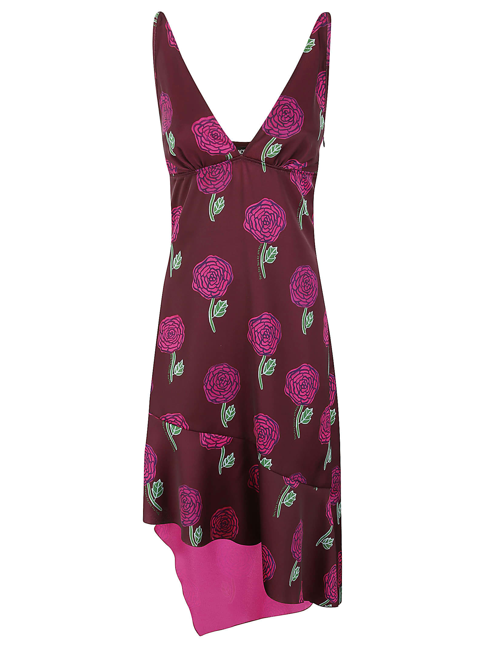 Versace Jeans Couture Leasure Dress Dress Envers Satin In 335
