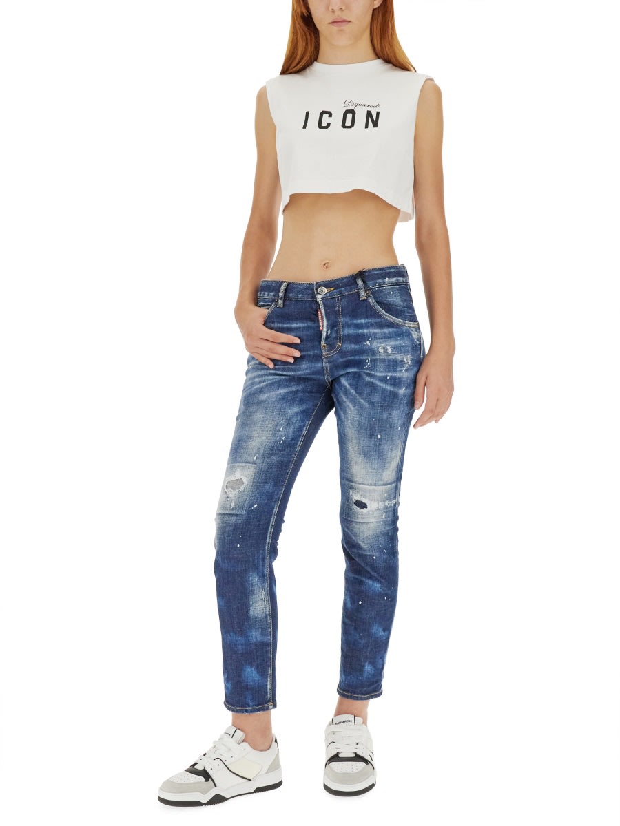 Shop Dsquared2 Cool Girl Jeans In Denim