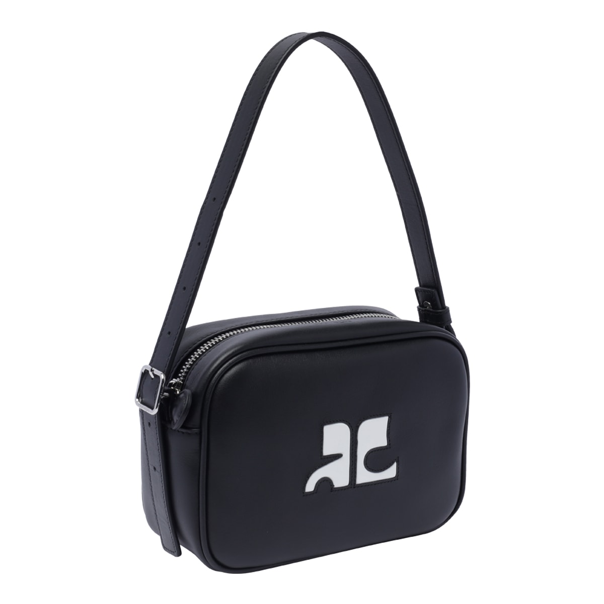 Shop Courrèges Reedition Camera Bag In Black