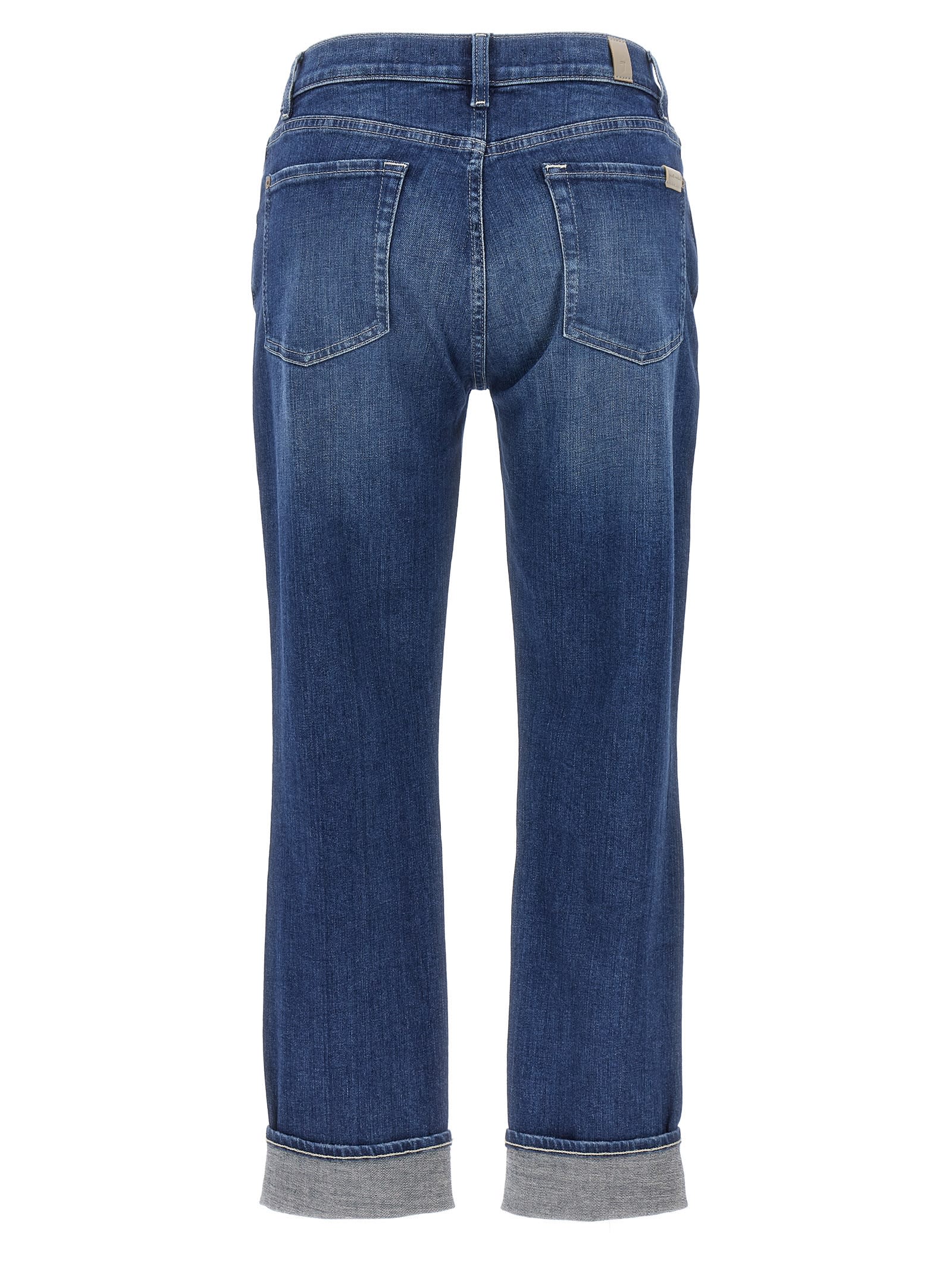 Shop 7 For All Mankind Relaxed Skinny Jeans In Blue