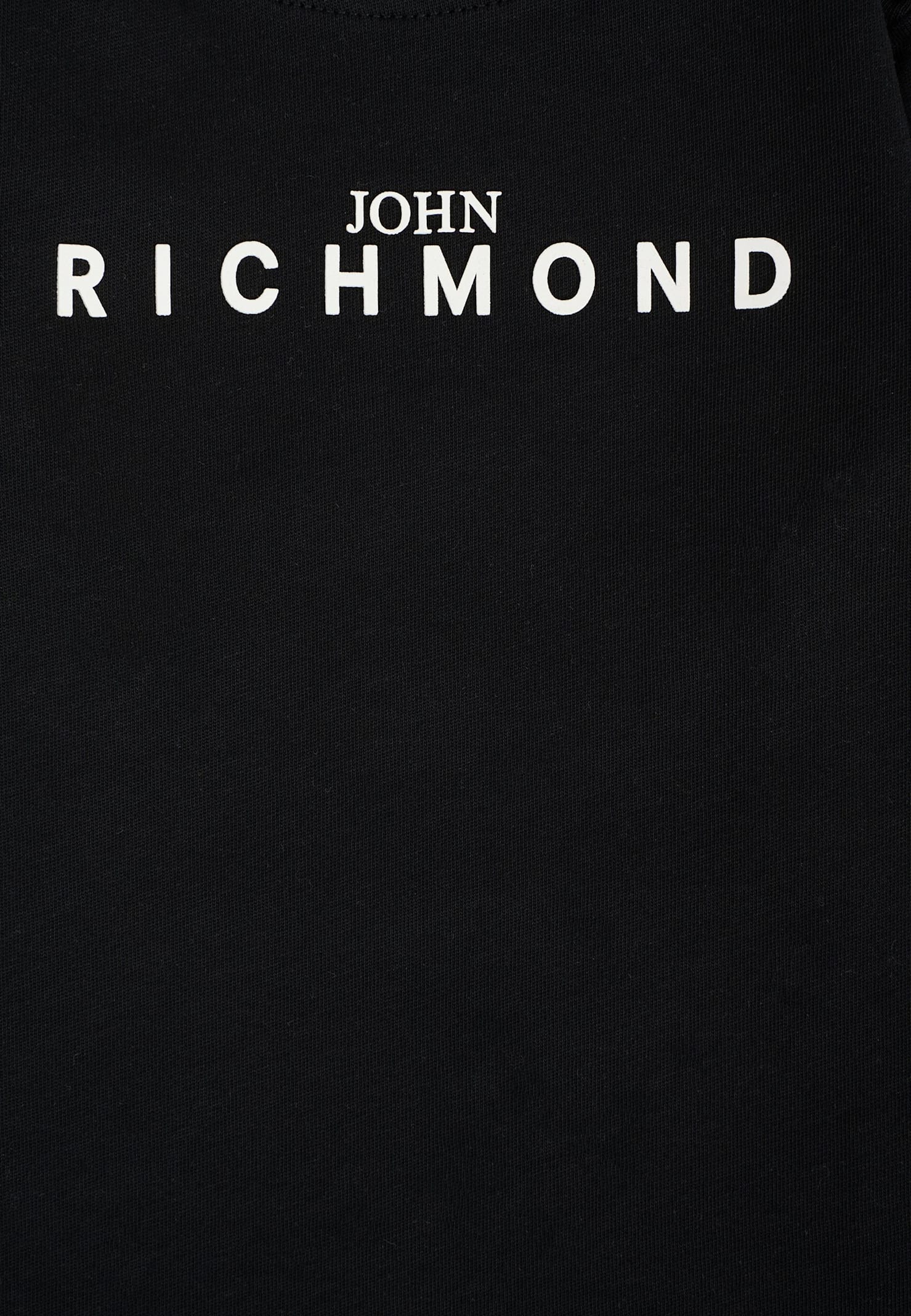 Richmond Black T-shirt For Babykids With Logo In Black
