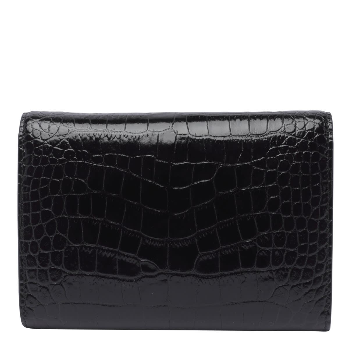 Shop Tom Ford Shiny Crocodile Crossbody Bag In Black