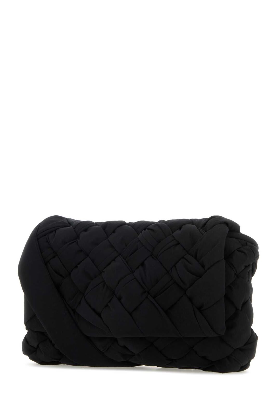 Shop Bottega Veneta Rumple Small Messenger Bag In Nero