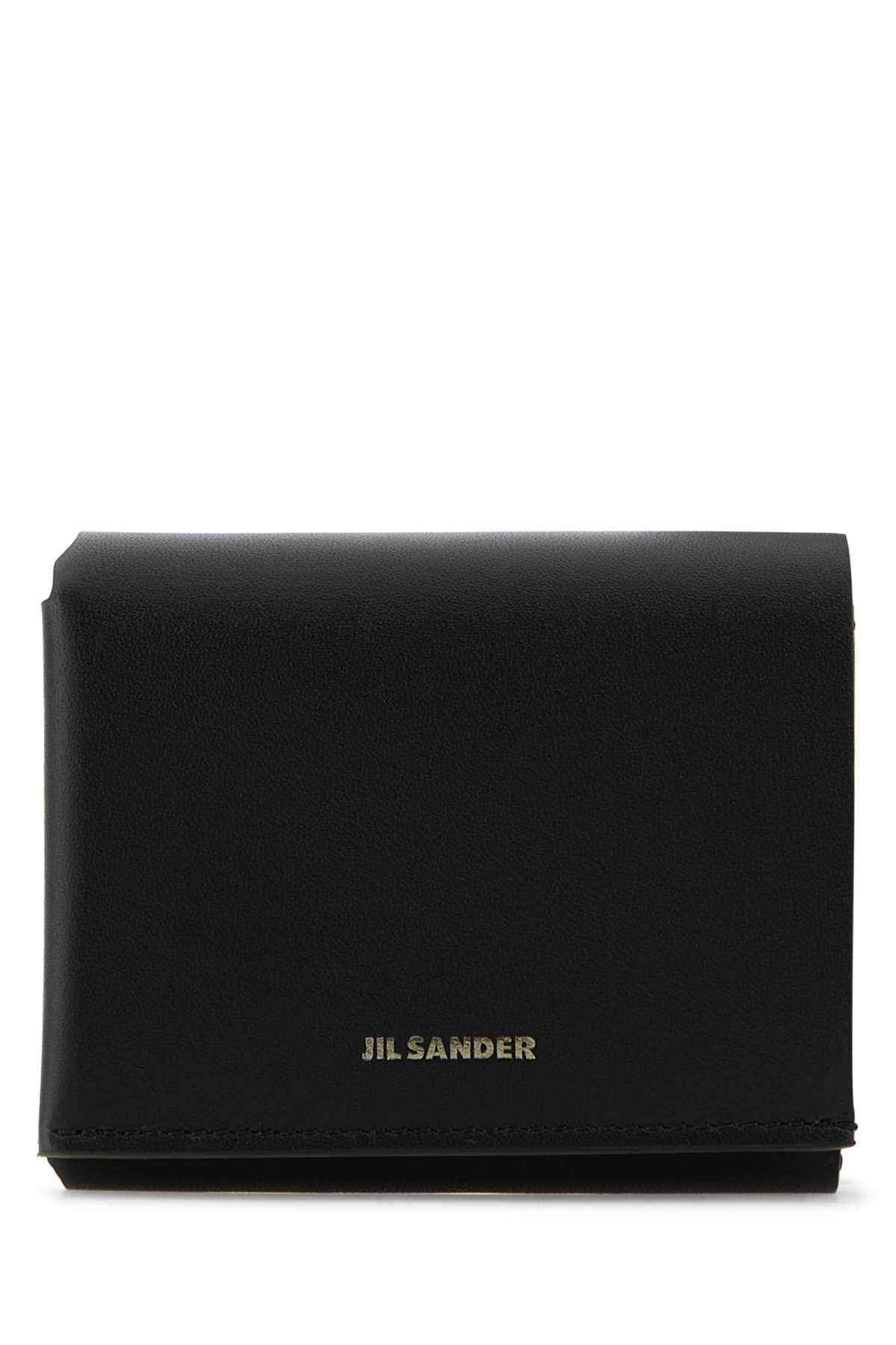 Shop Jil Sander Black Leather Wallet In 001