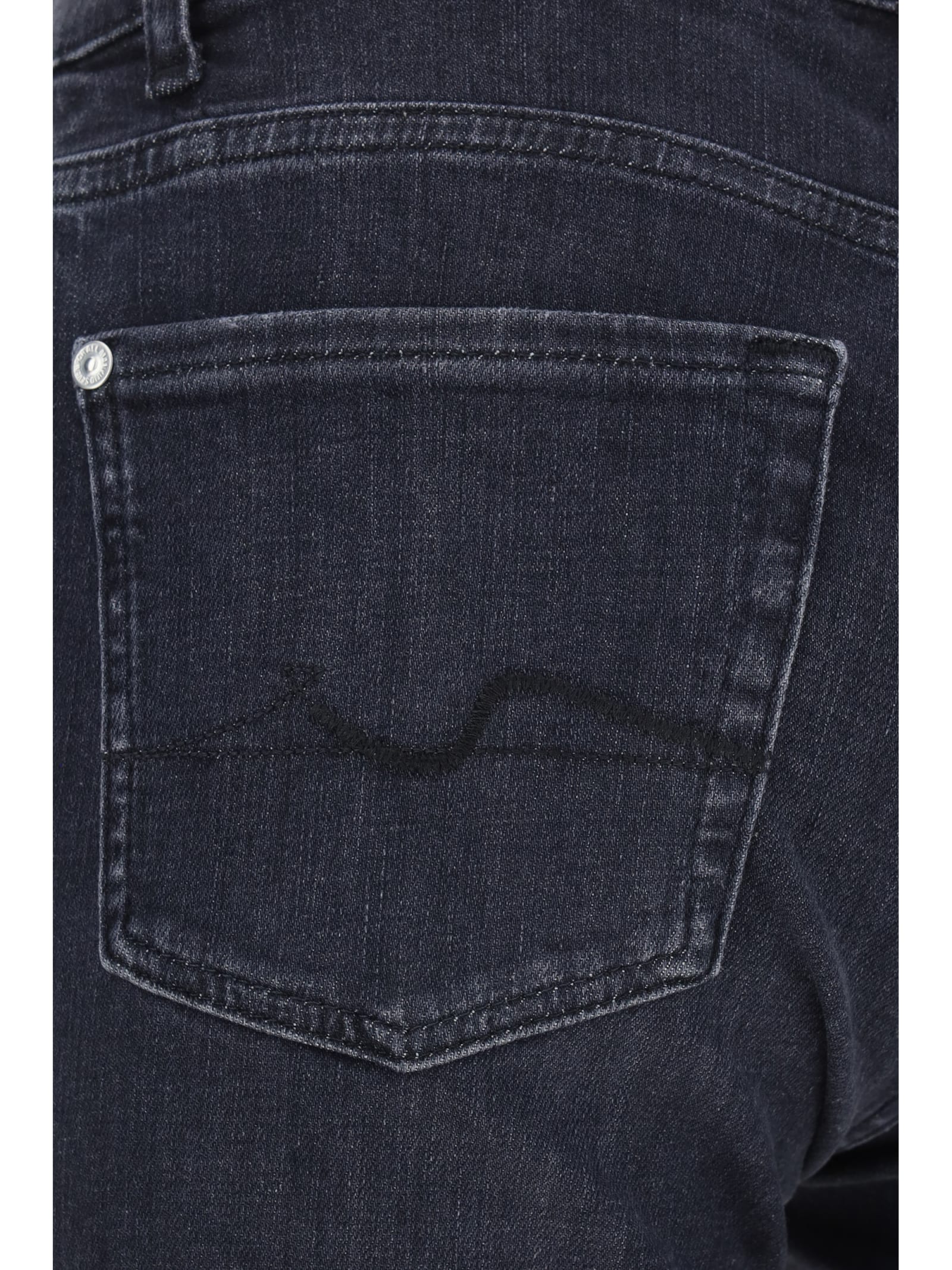 Shop 7 For All Mankind Illusion Space Jeans In Black