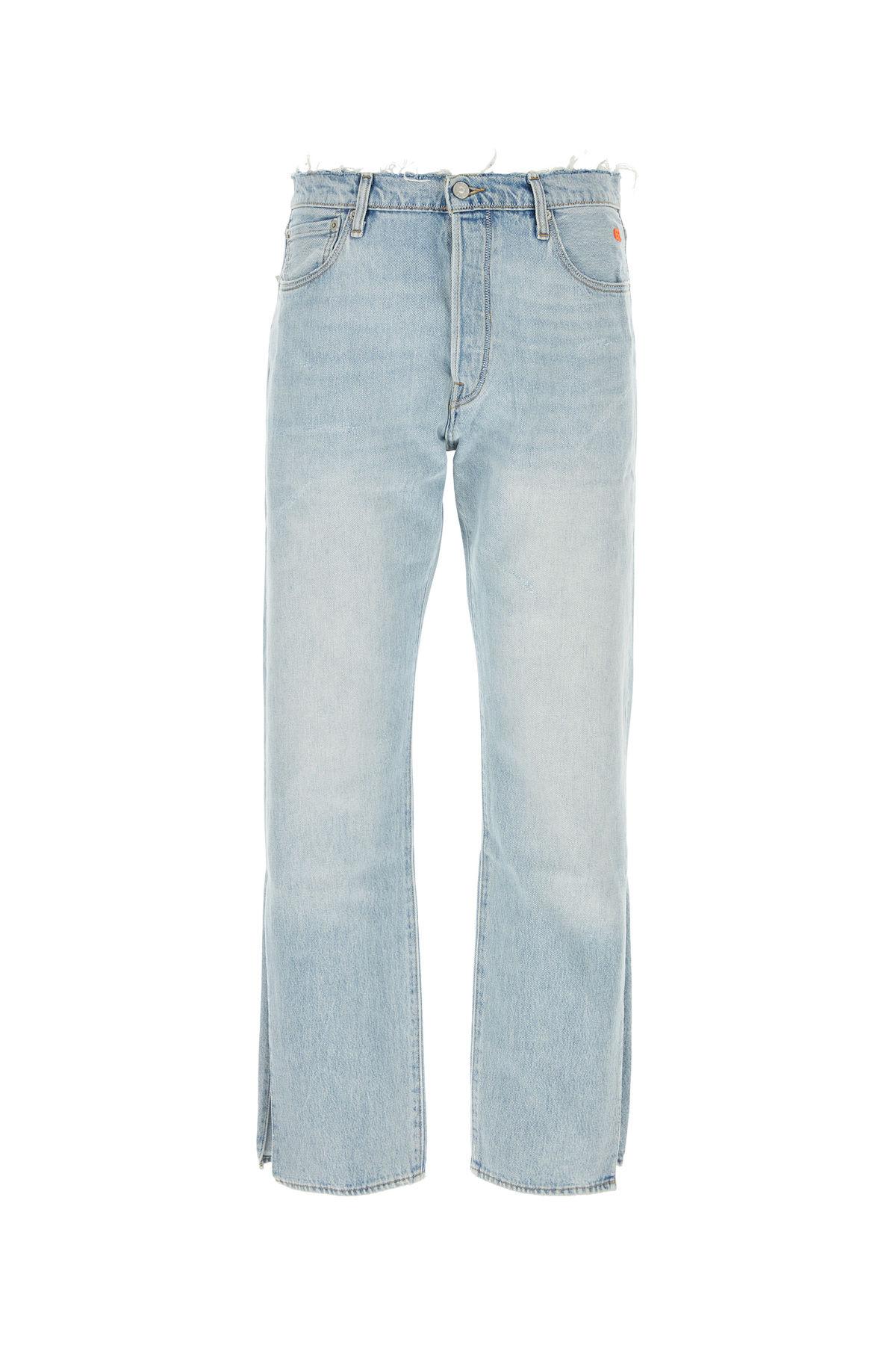 Erl X Levi's 501 Slit Jeans In Blue
