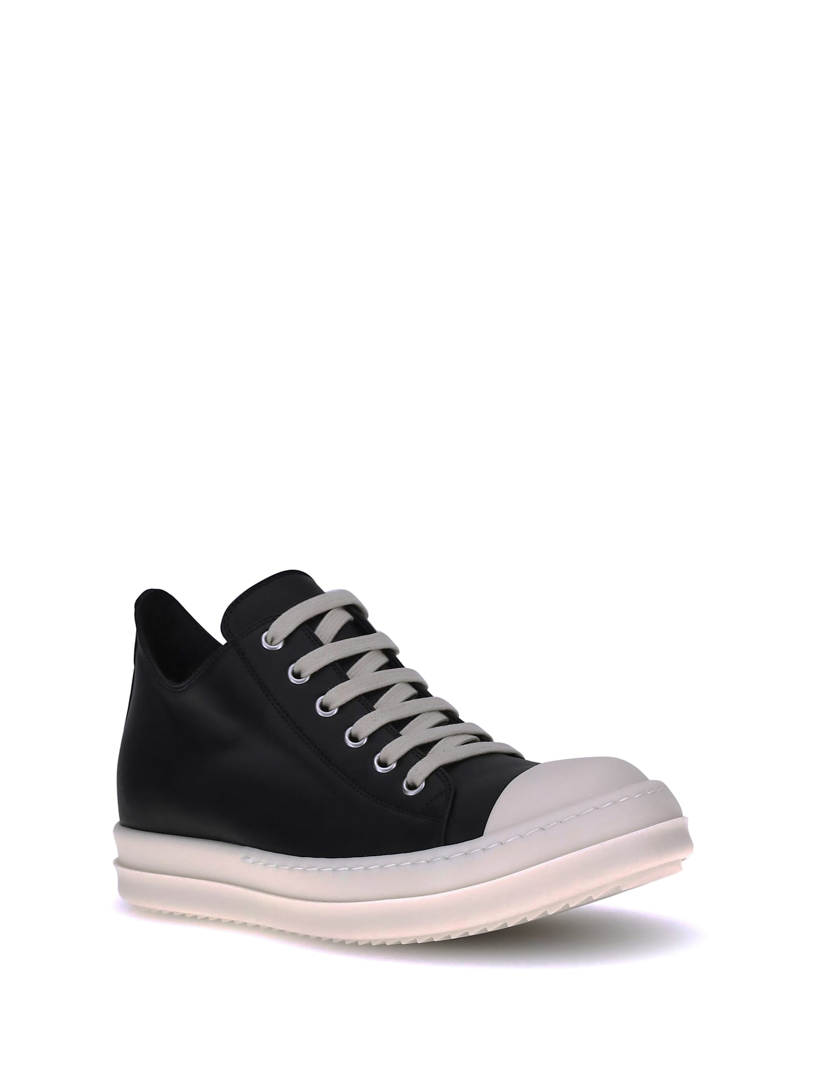 Rick Owens Leather Sneaker In Multi