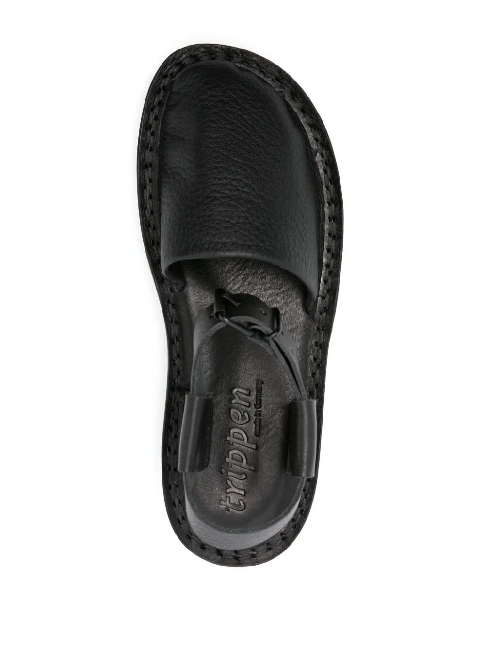 Shop Trippen Value F Sandal In Blk Black