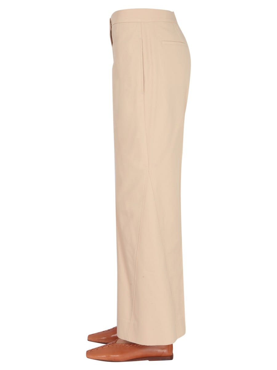 Shop Jil Sander Wide Leg Trousers In Beige