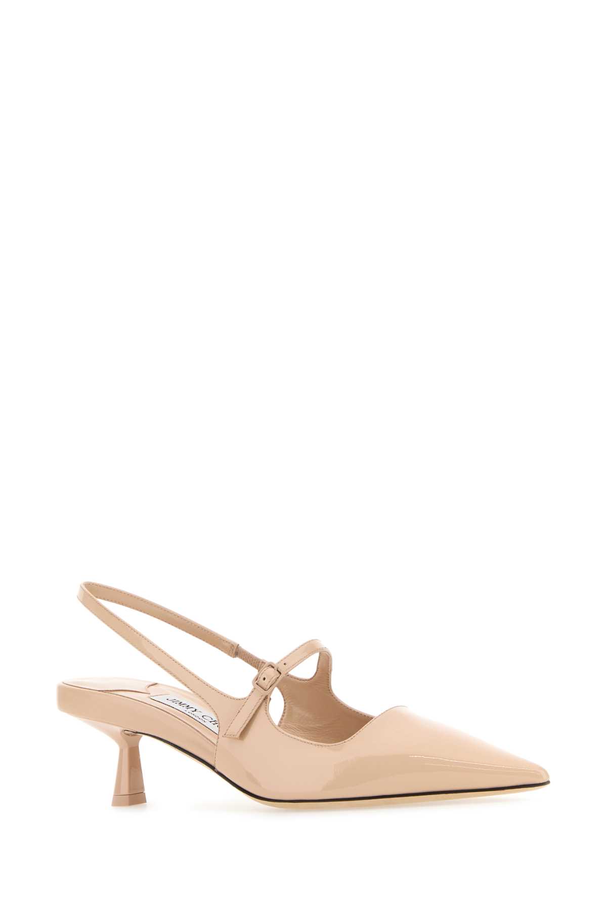 Shop Jimmy Choo Light Pink Leather Didi Pumps In Macaron