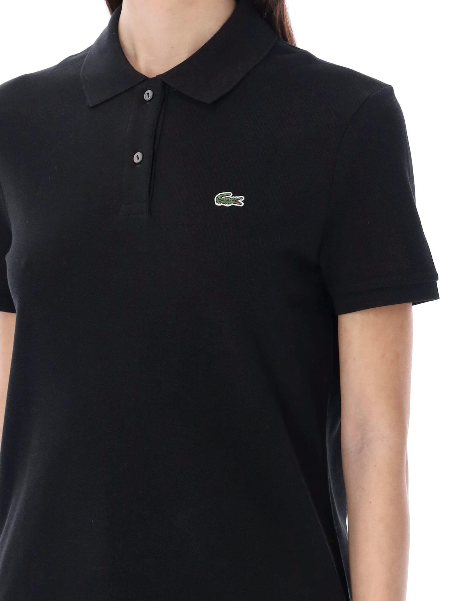 Shop Lacoste Classic Polo Shirt In Black
