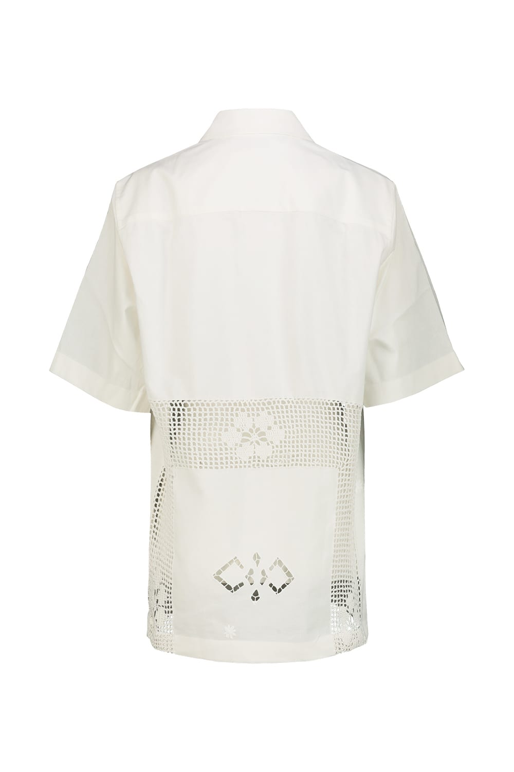 Marine Serre Bowling Shirt In Regenerated Household Linen