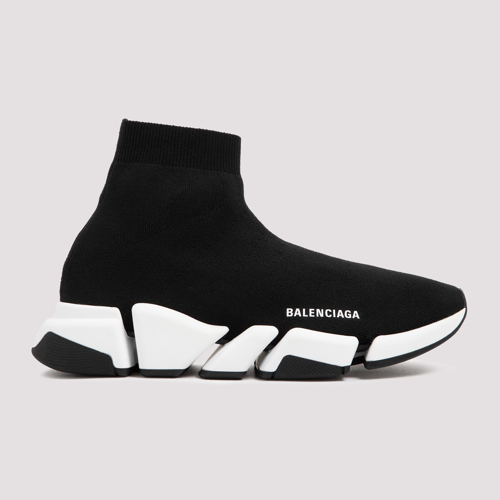 Balenciaga Technical 3d Recycled Knit Speed 2.0 Sneakers In Black
