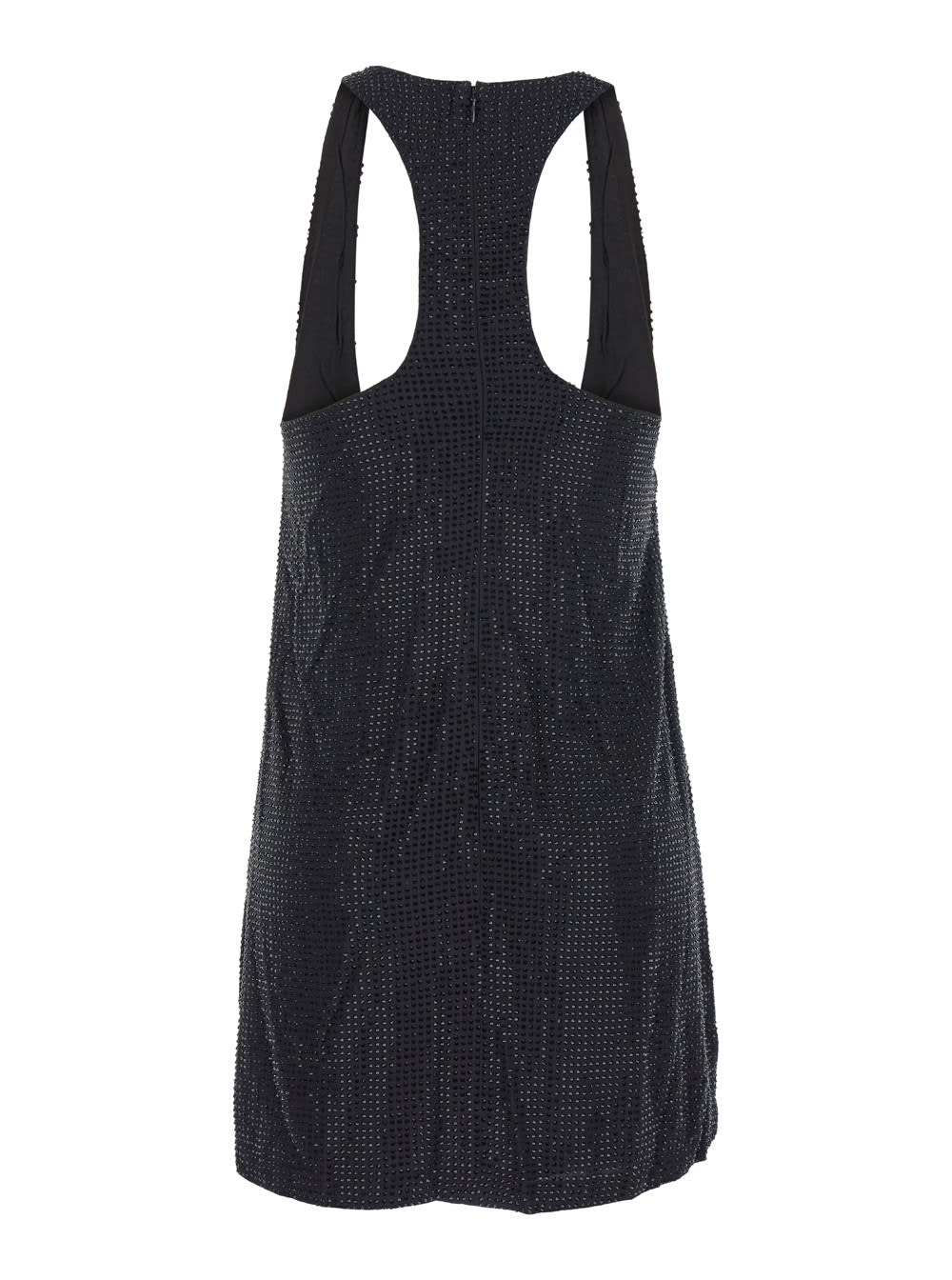 Shop Retroféte Maves Black Short Dress With Wide Neckline And Pence Detailing In Viscose Woman