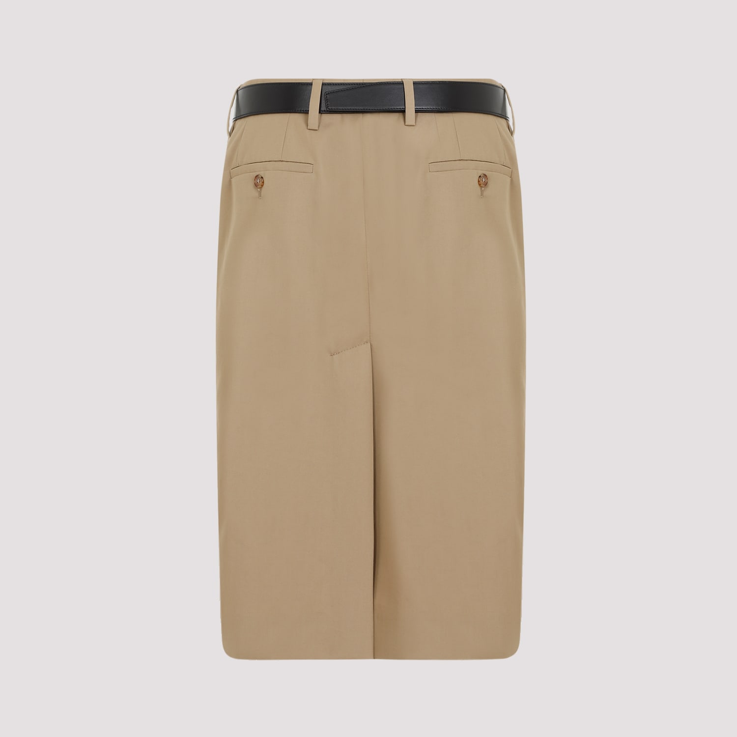 Prada Brown Rope Cotton Skirt In Corda