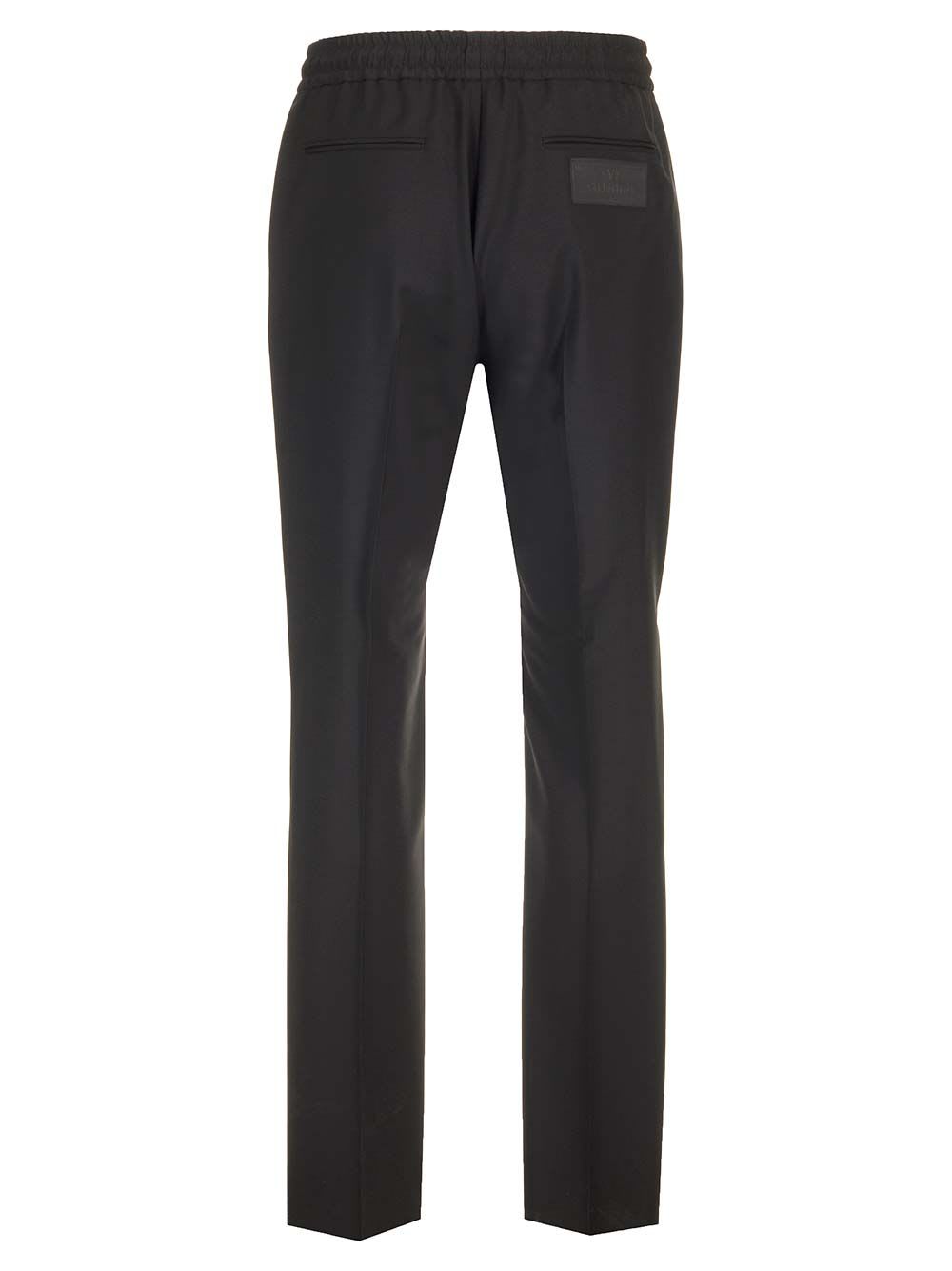 Shop Valentino Jogging Trousers In Nero