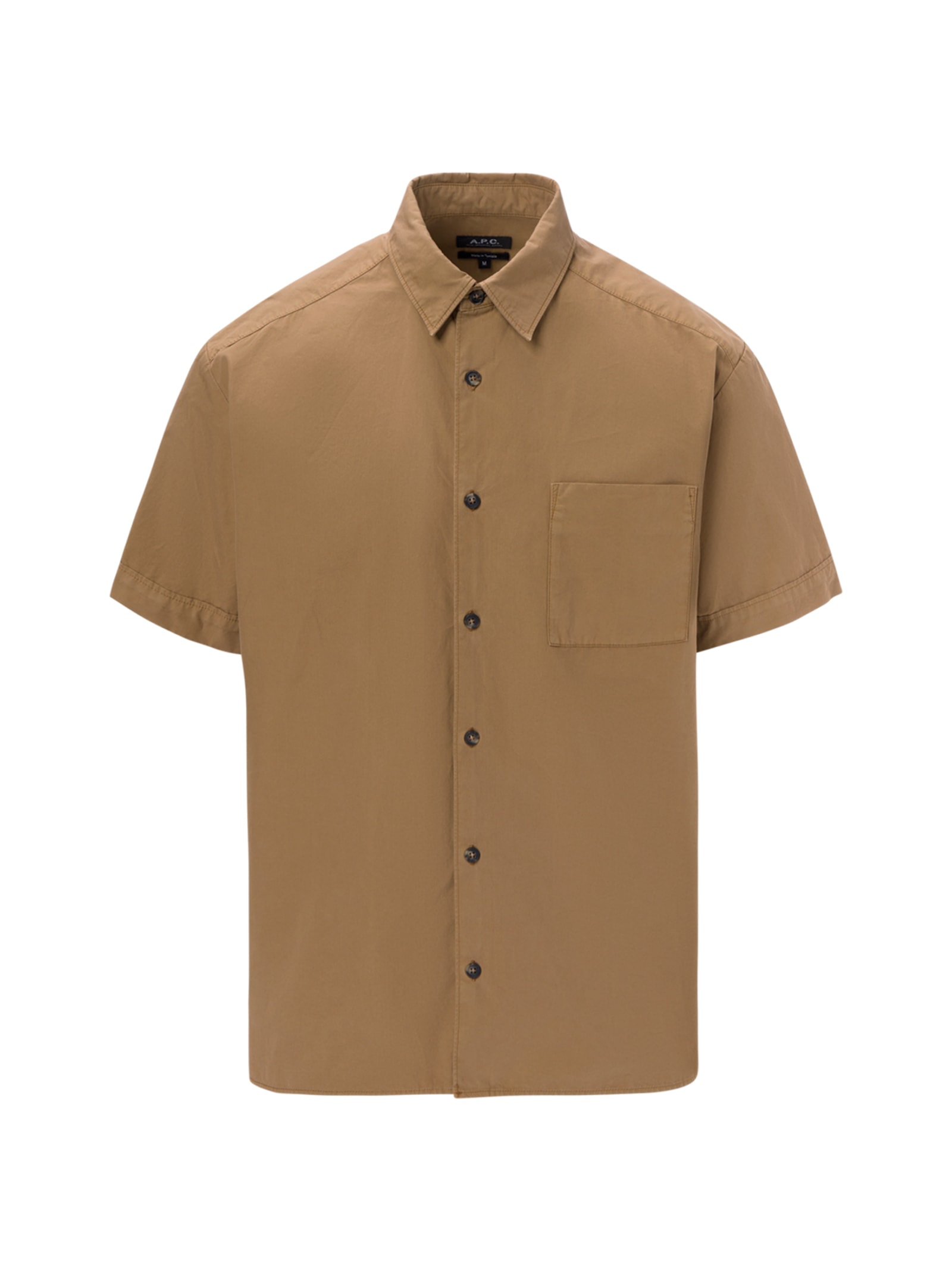 Apc Short Sleeved Shirt In Brown