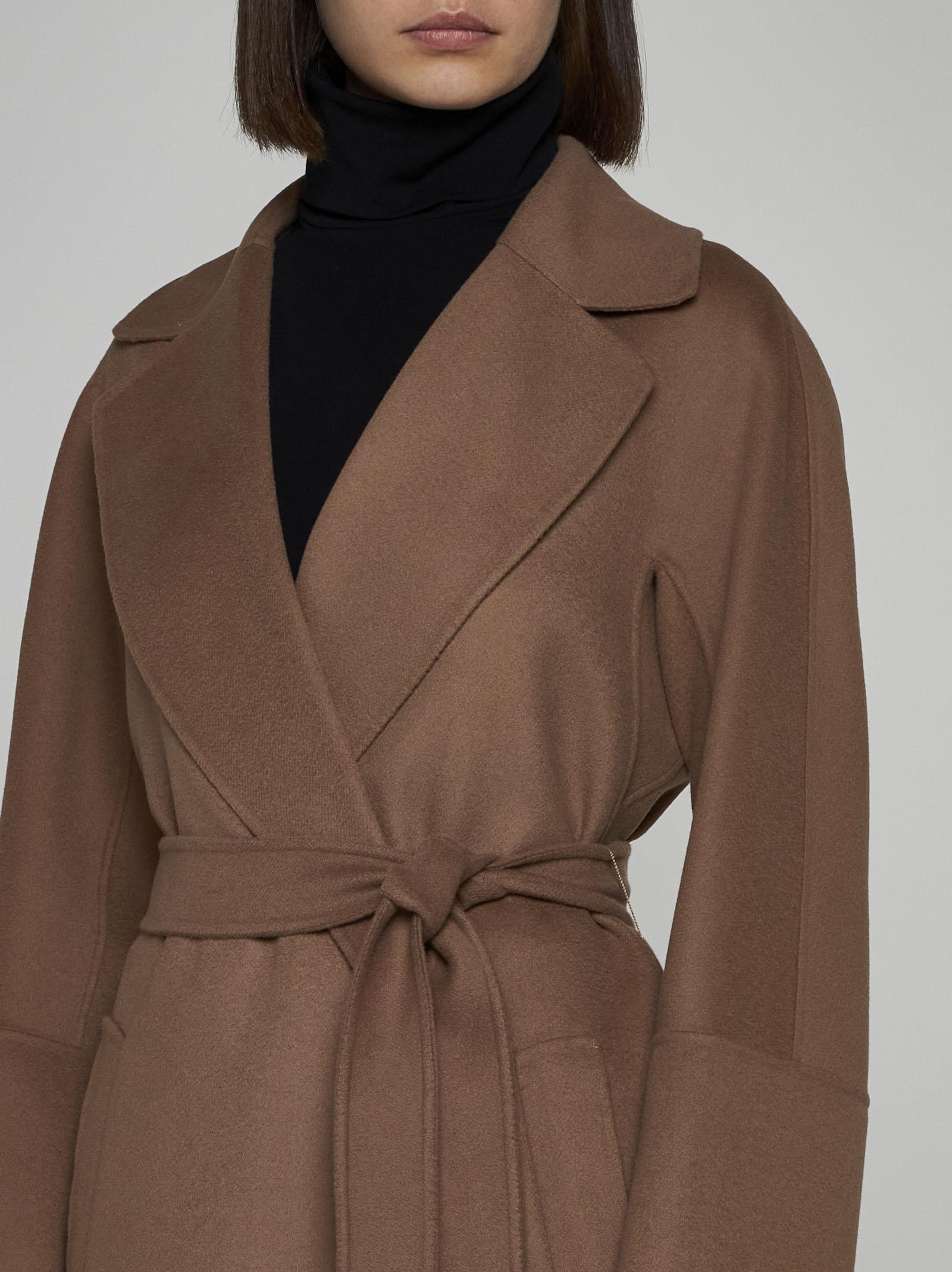 Shop 's Max Mara Elisa Belted Wool Coat In Perfect Camel
