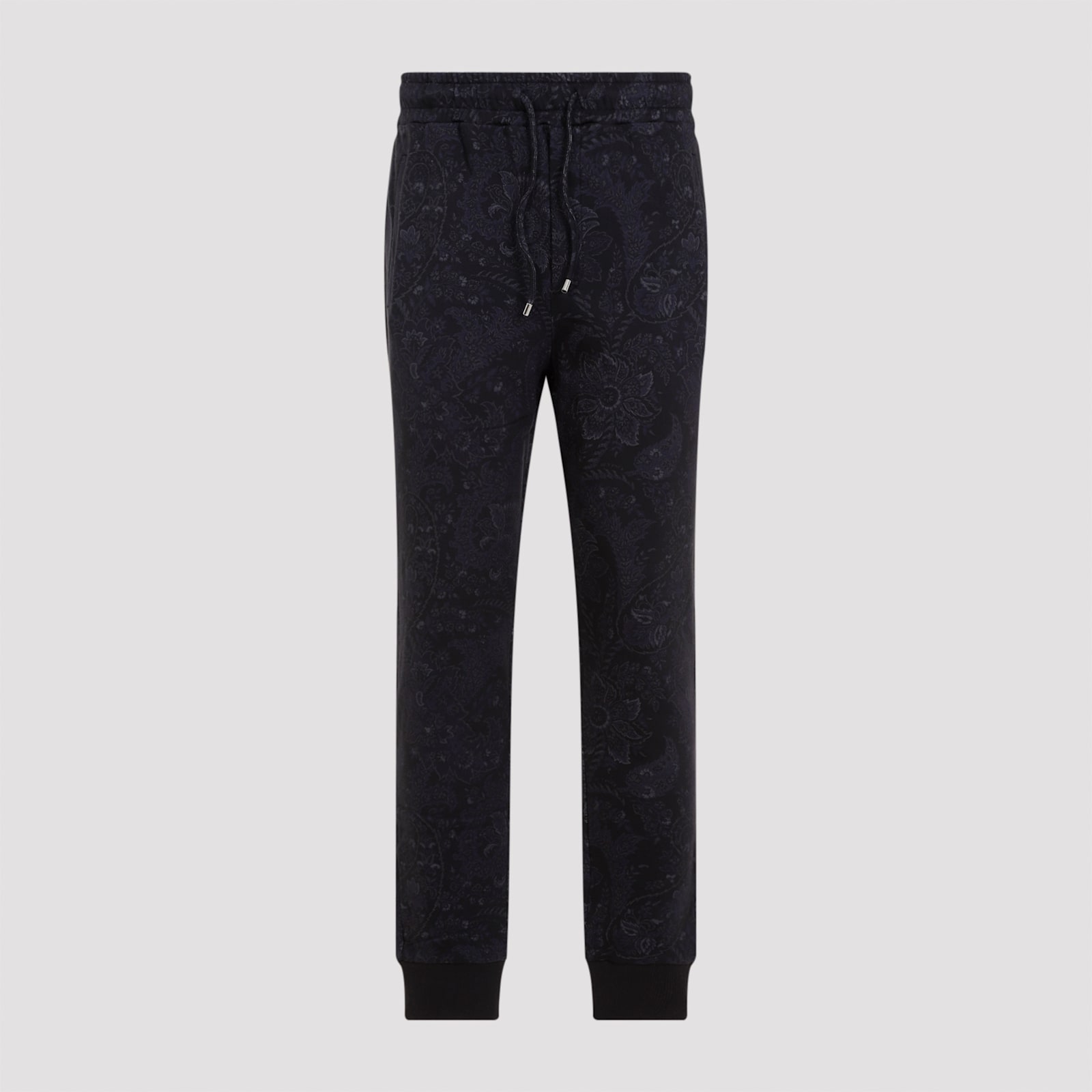 Etro Coulisse Tapered Jogger Pants In F.do Blu