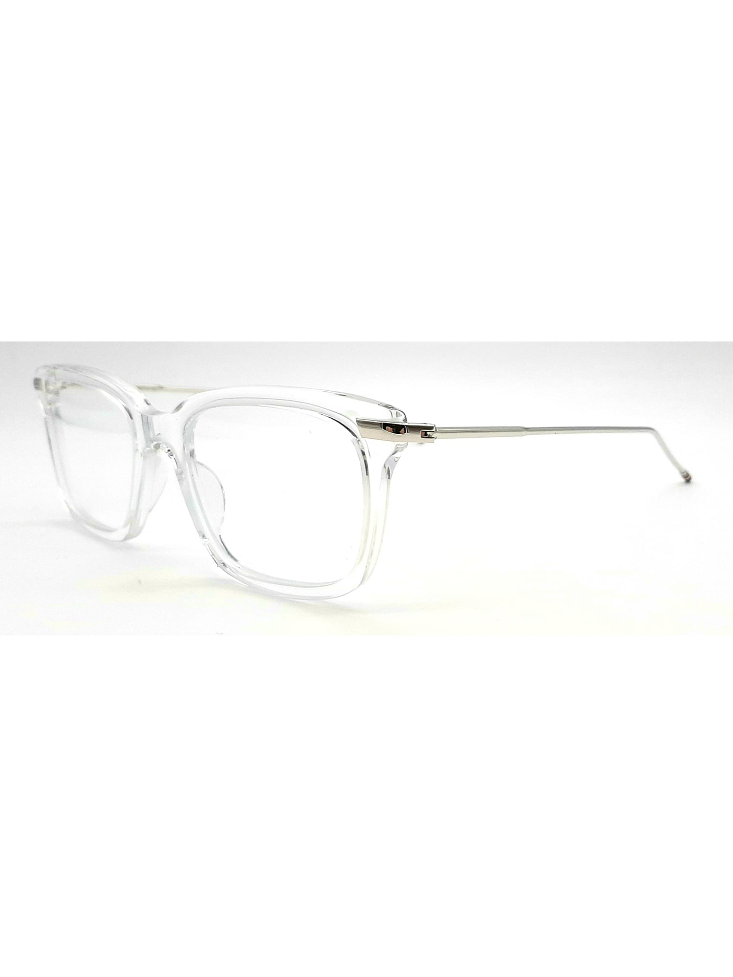 Shop Thom Browne Ueo701a/g0003 Eyewear In Clear / Transparent