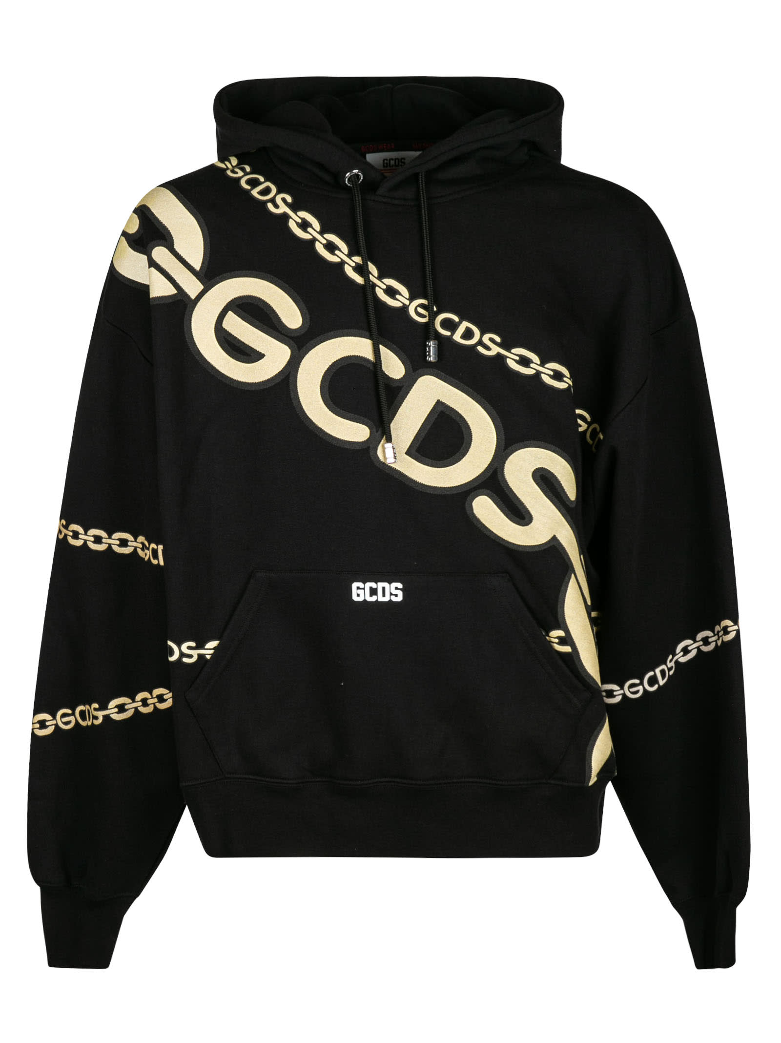 GCDS Chain Logo Print Hoodie