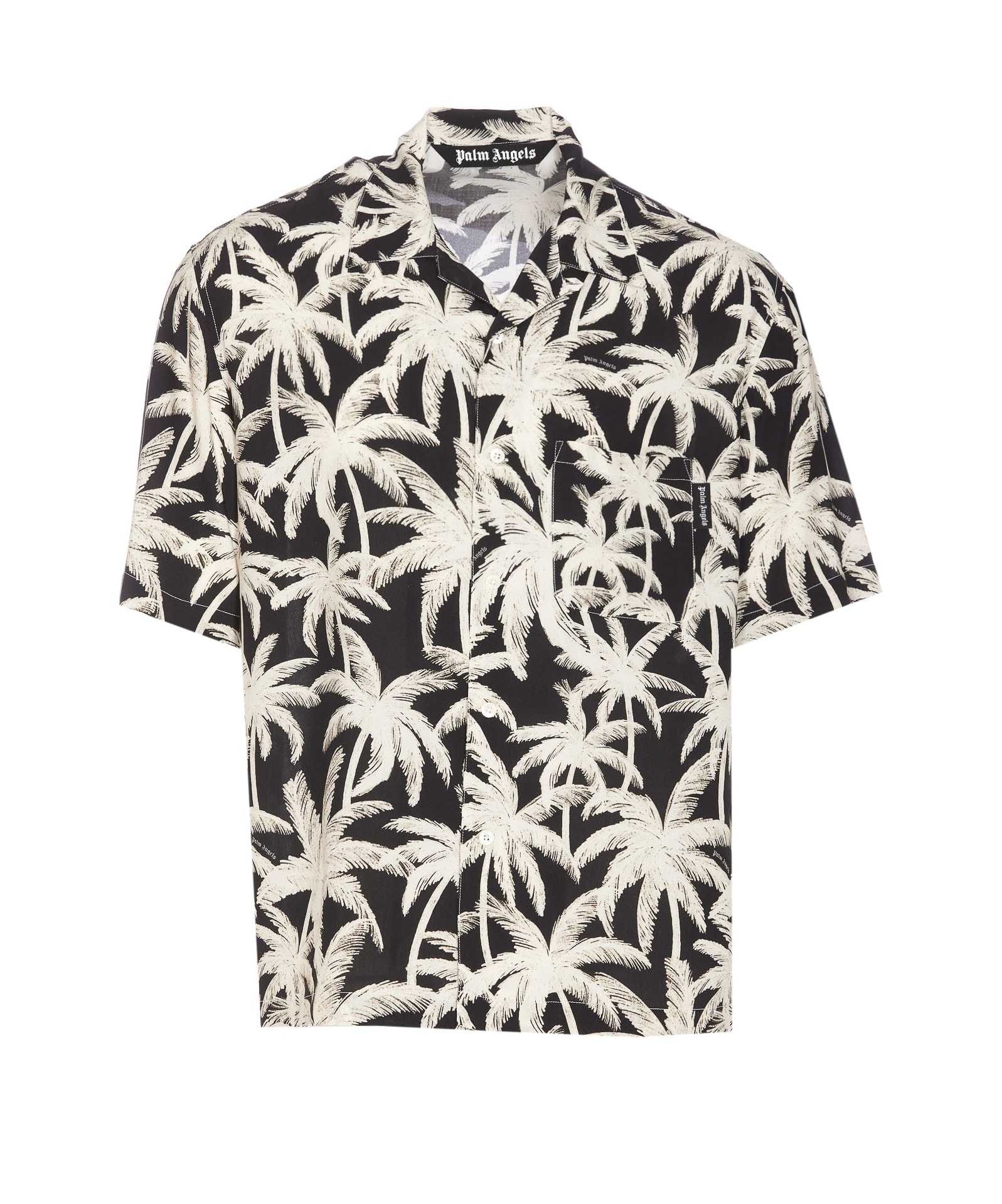 Shop Palm Angels Palms Allover Shirt In Black