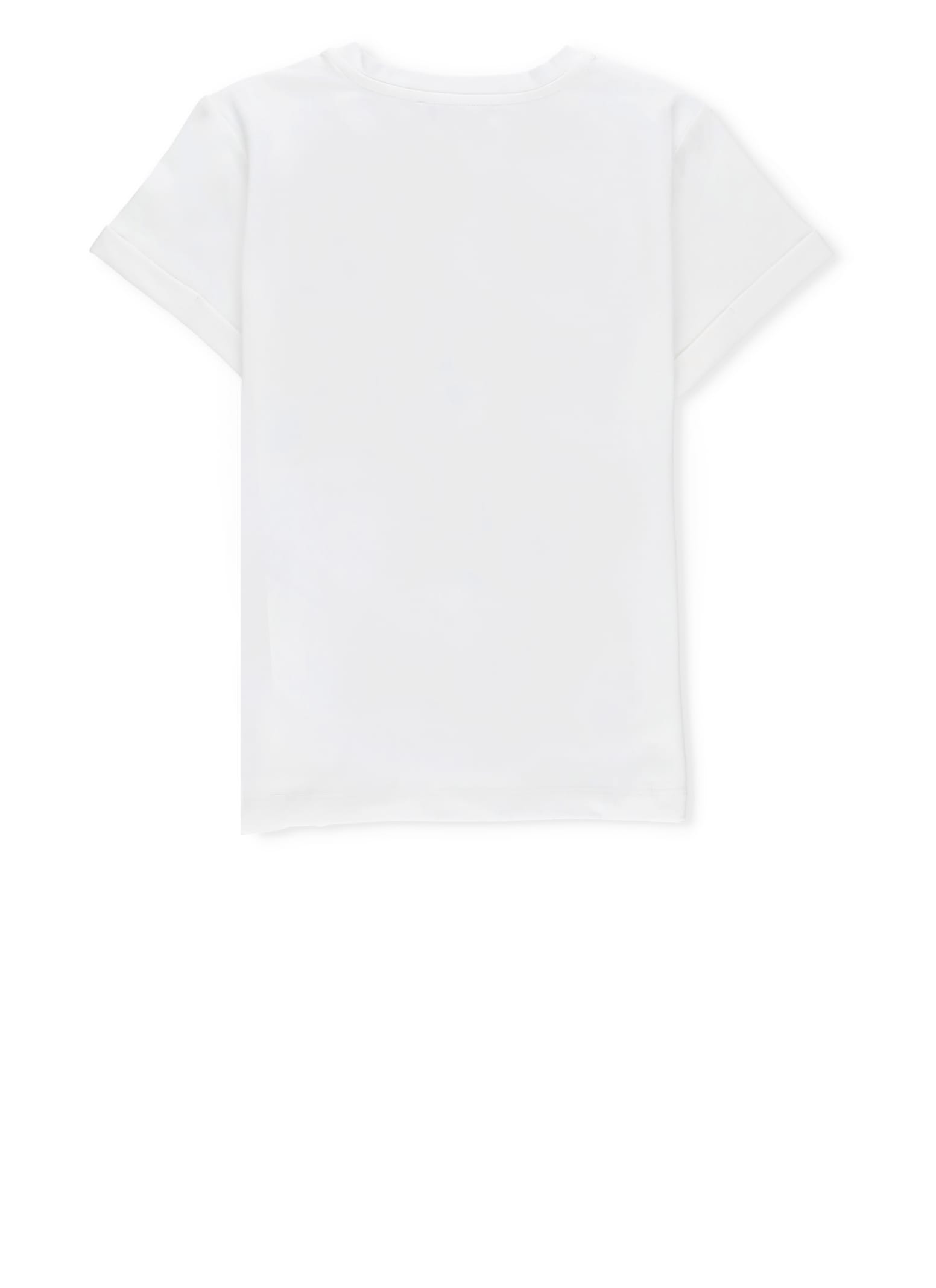 Shop Twinset T-shirt With Print In Ivory