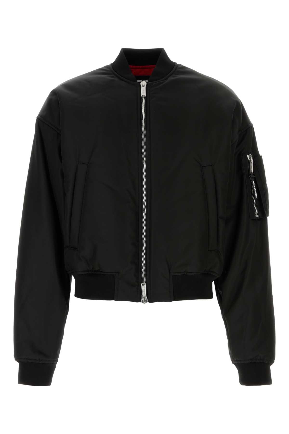 Shop Dsquared2 Black Nylon 80 S Bomber Jacket