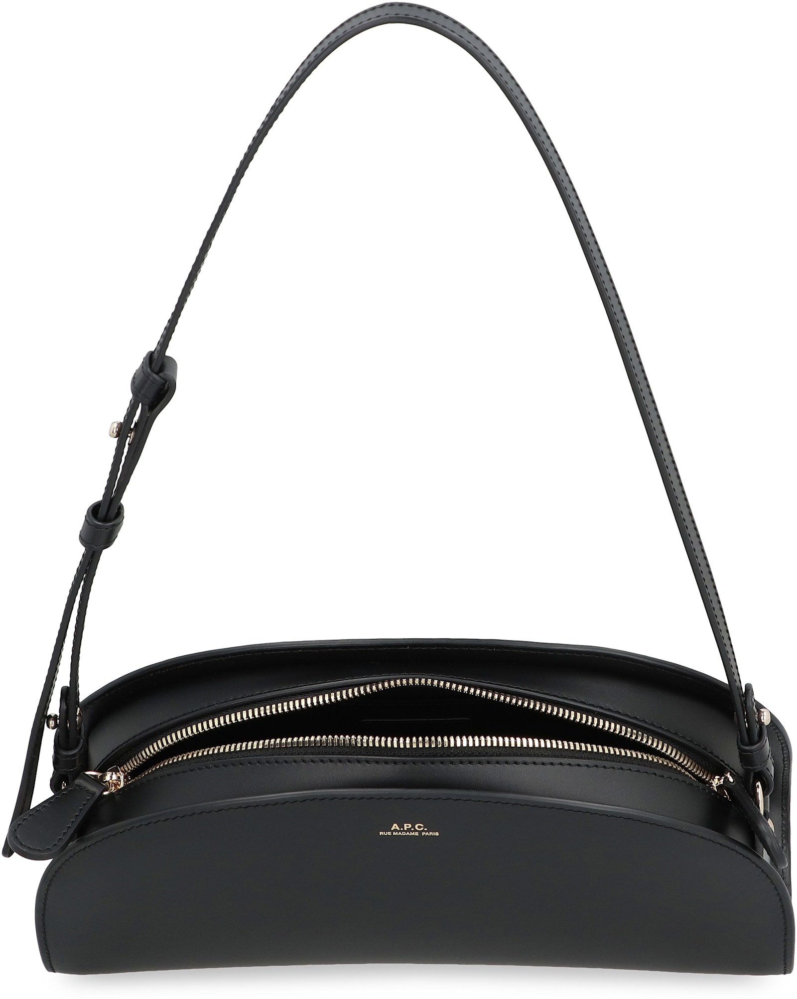Apc A.p.c. 'demi-lune' Shoulder Bag In Black