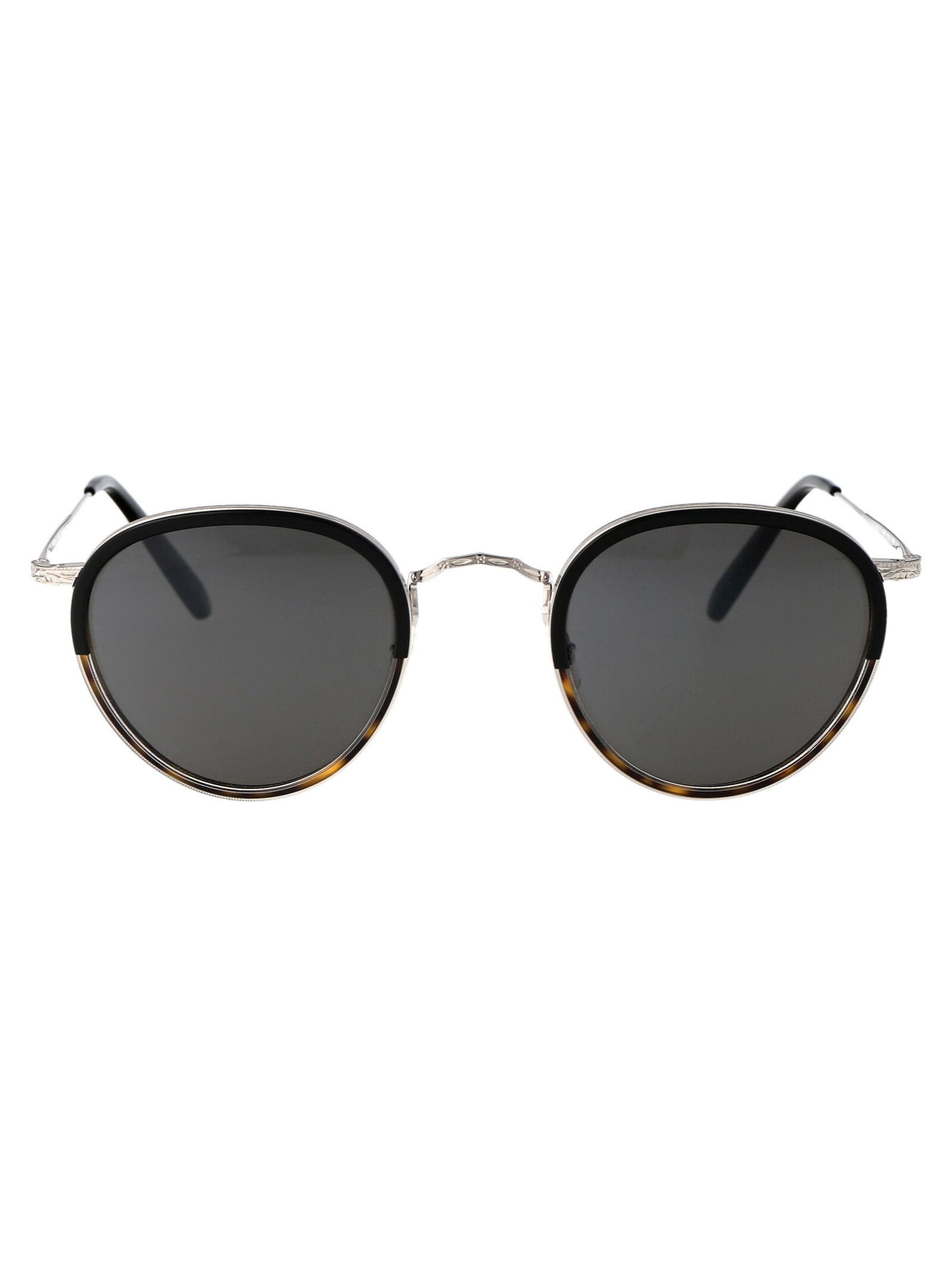 Shop Oliver Peoples Mp-2 Sun Sunglasses In 5036r5 Black/362 Gradient/silver