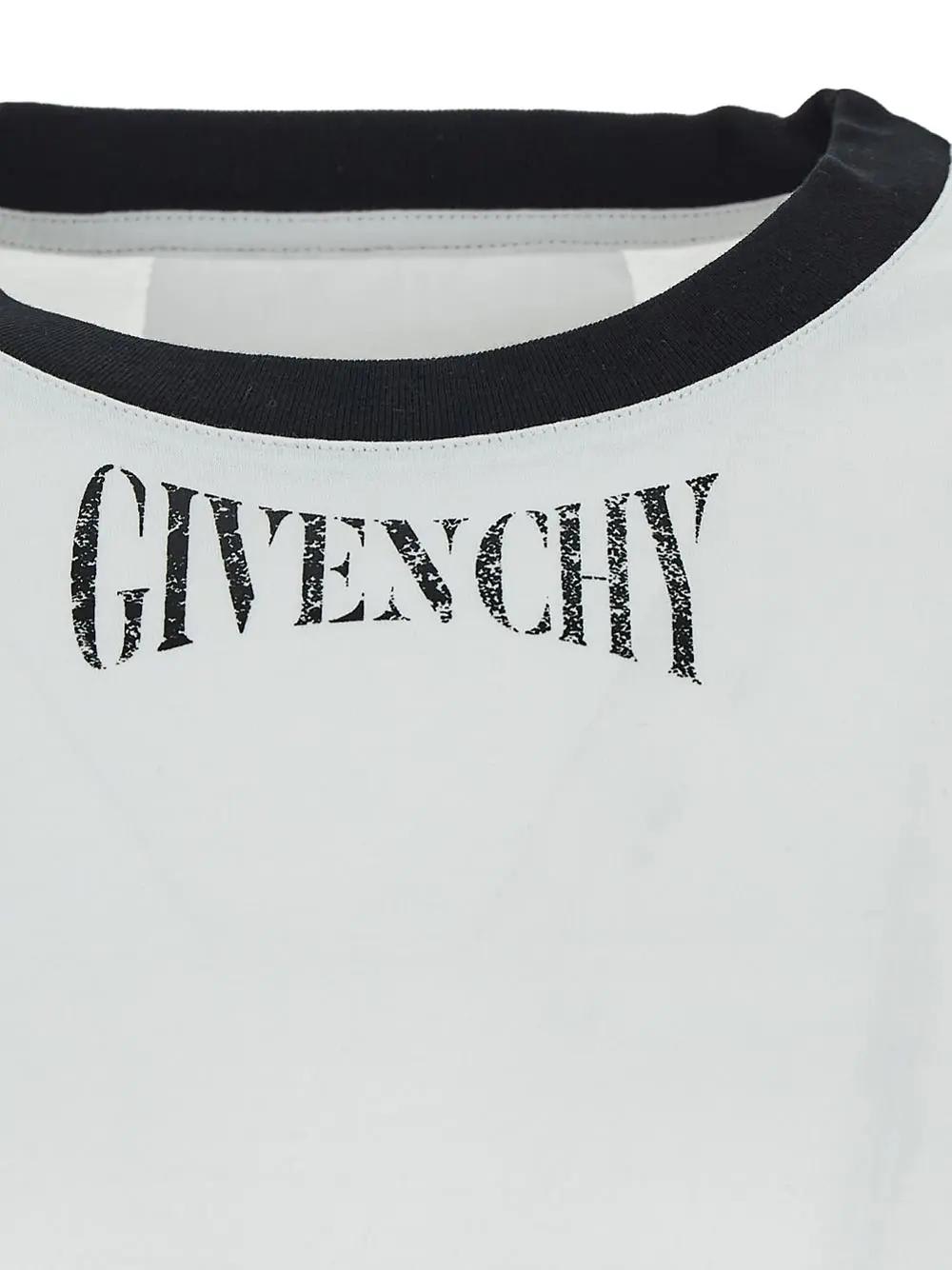 Shop Givenchy Logo T-shirt In White