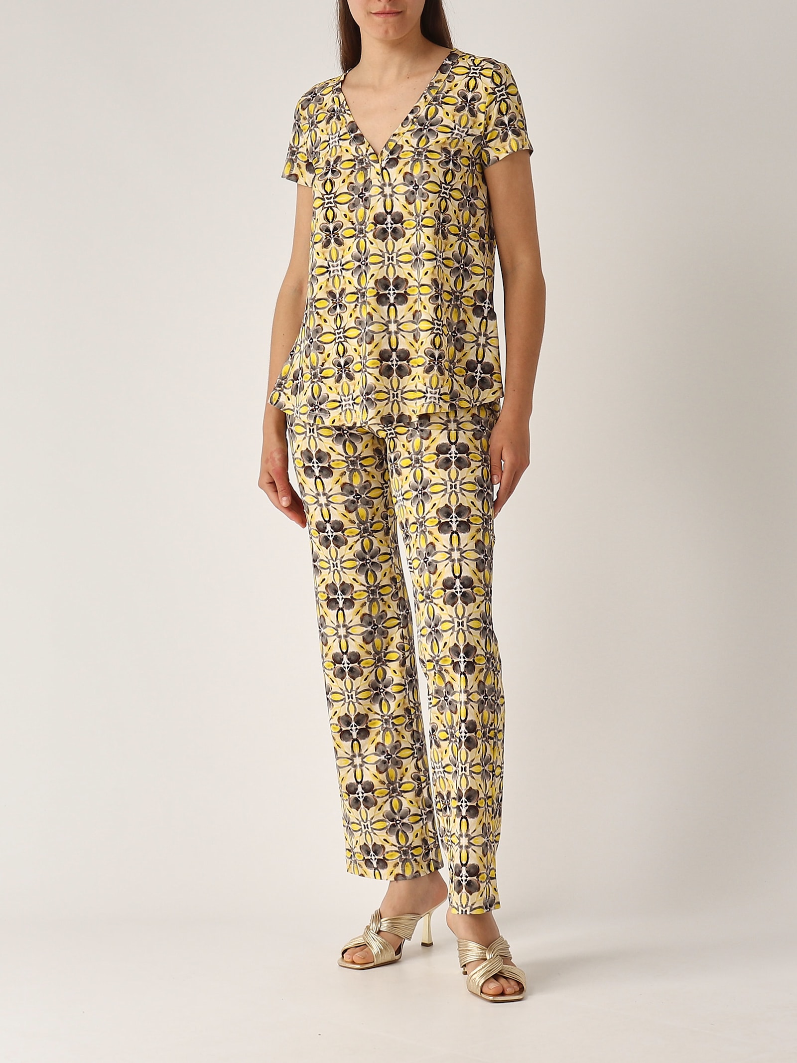 Maliparmi T-shirt Caleido T-shirt In Yellow