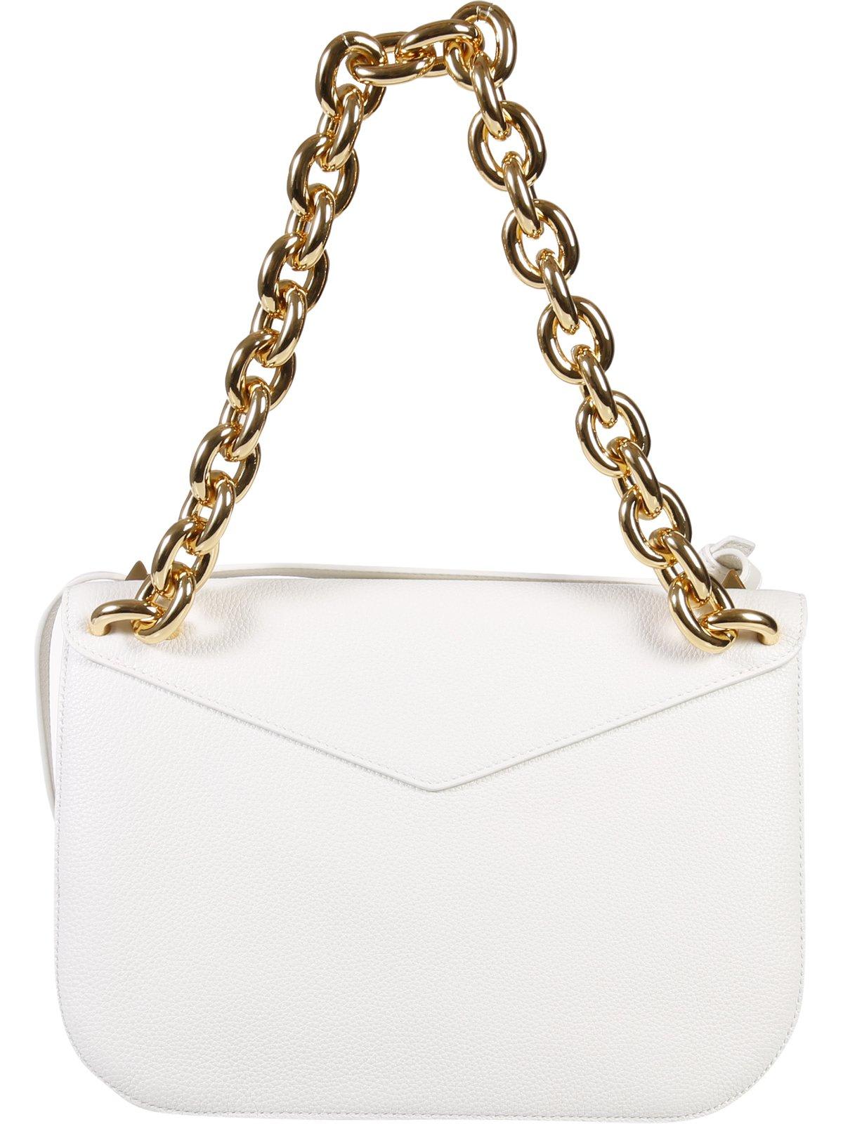 Bottega Veneta Mount Small Envelope Shoulder Bag In White