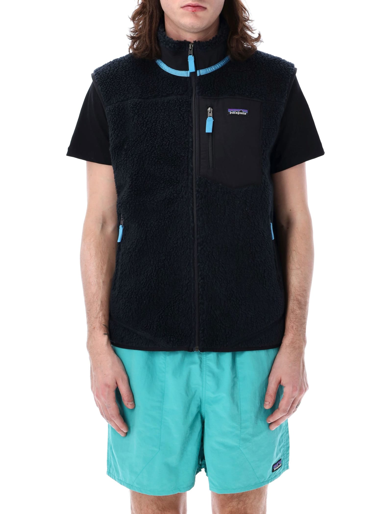 Shop Patagonia Classic Retro-x® Fleece Vest In Pitch Blue