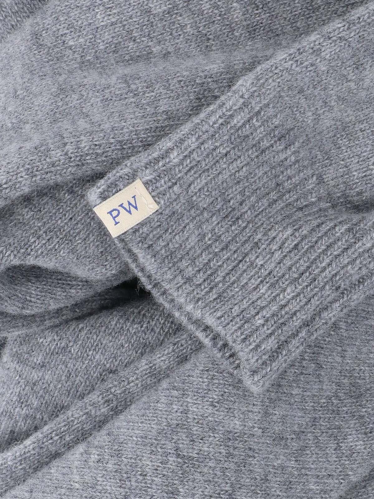 Paloma Wool Scarf With Moix Cuffs In Gray