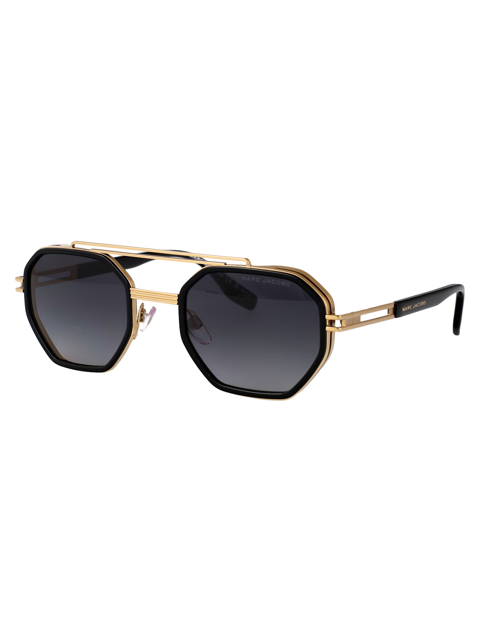 Marc Jacobs Geometric-frame Sunglasses In Black