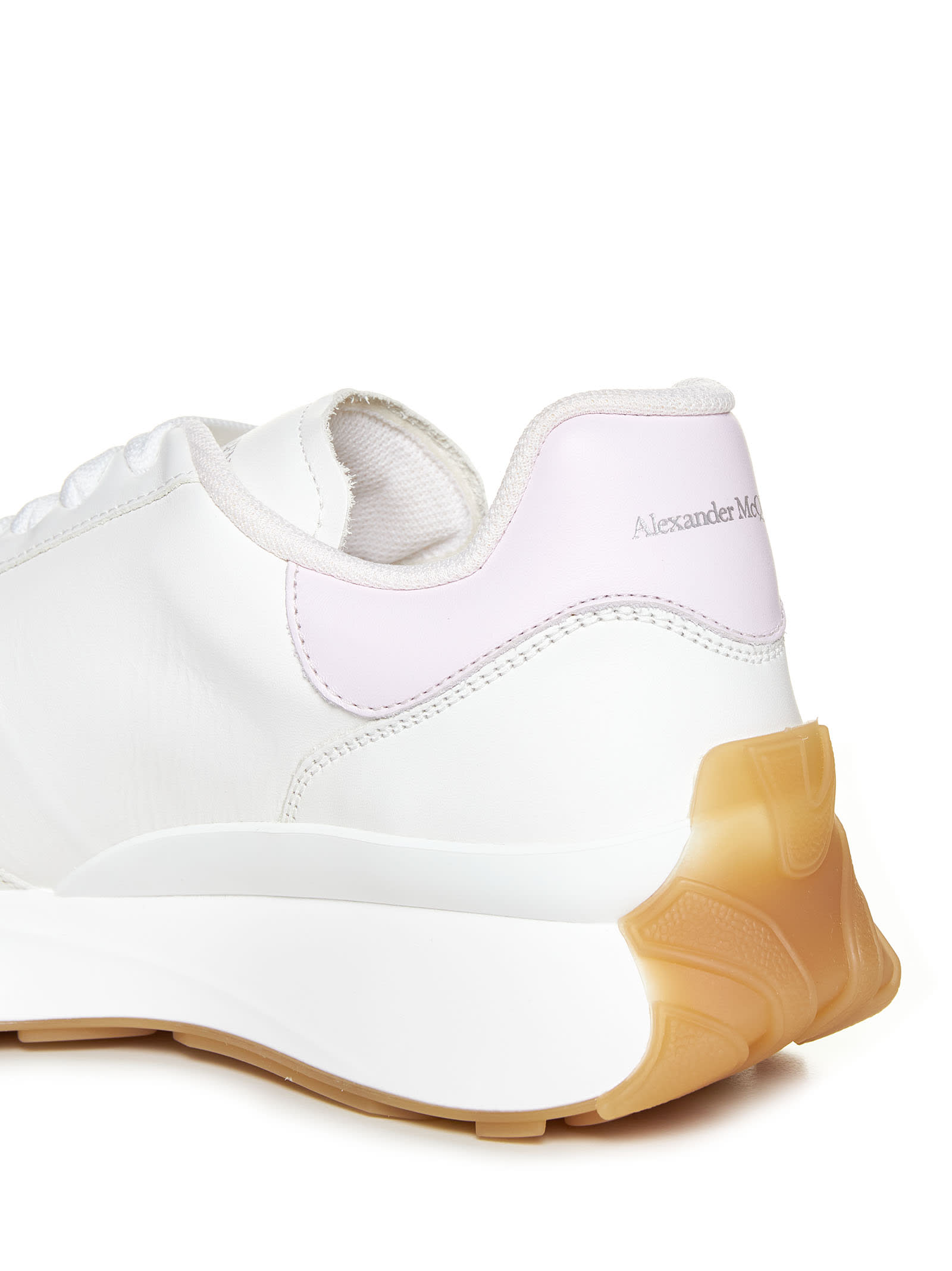 Shop Alexander Mcqueen Sneakers In Whi Pa Pi Sil A