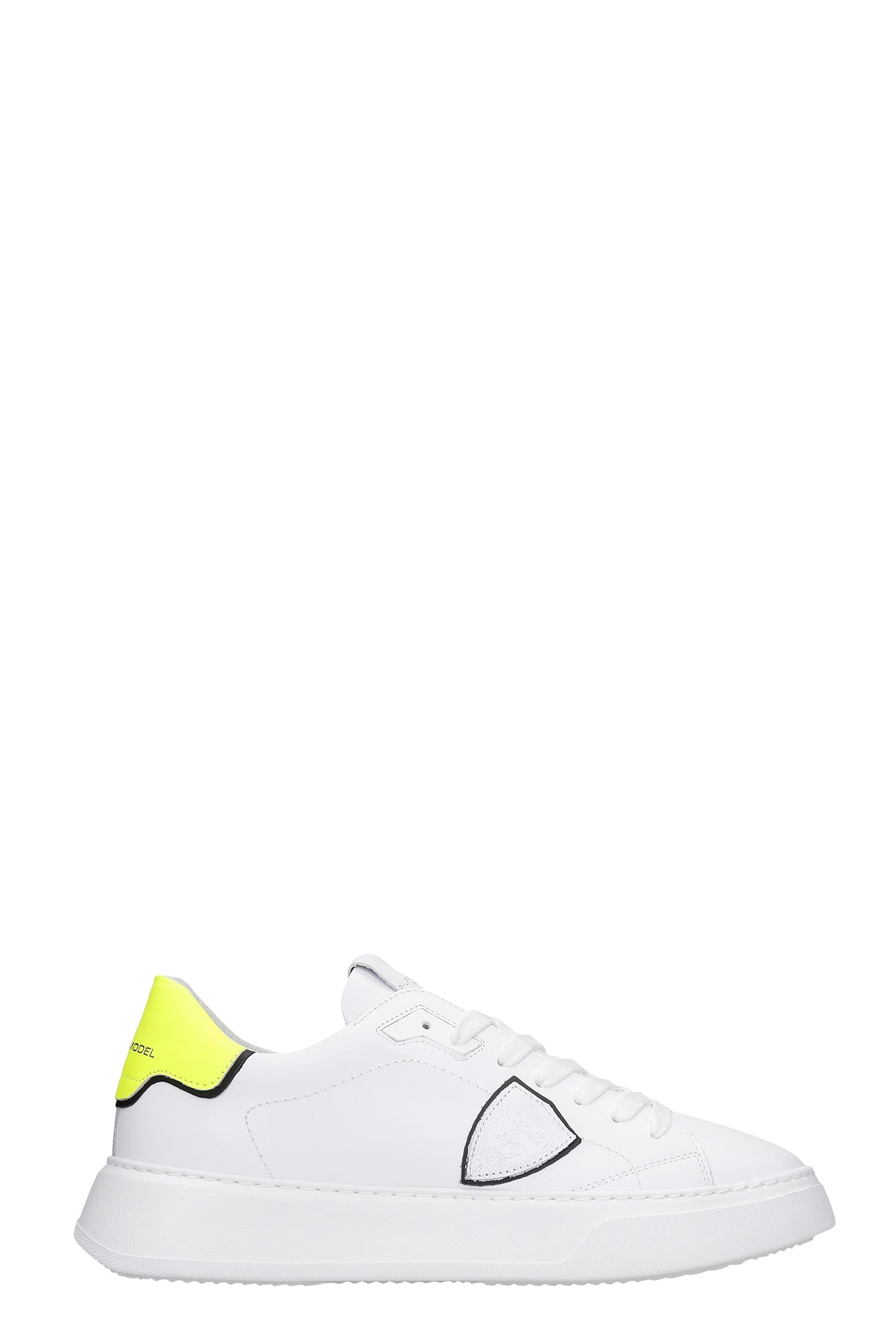 Temple Sneakers In White Leather Philippe Model