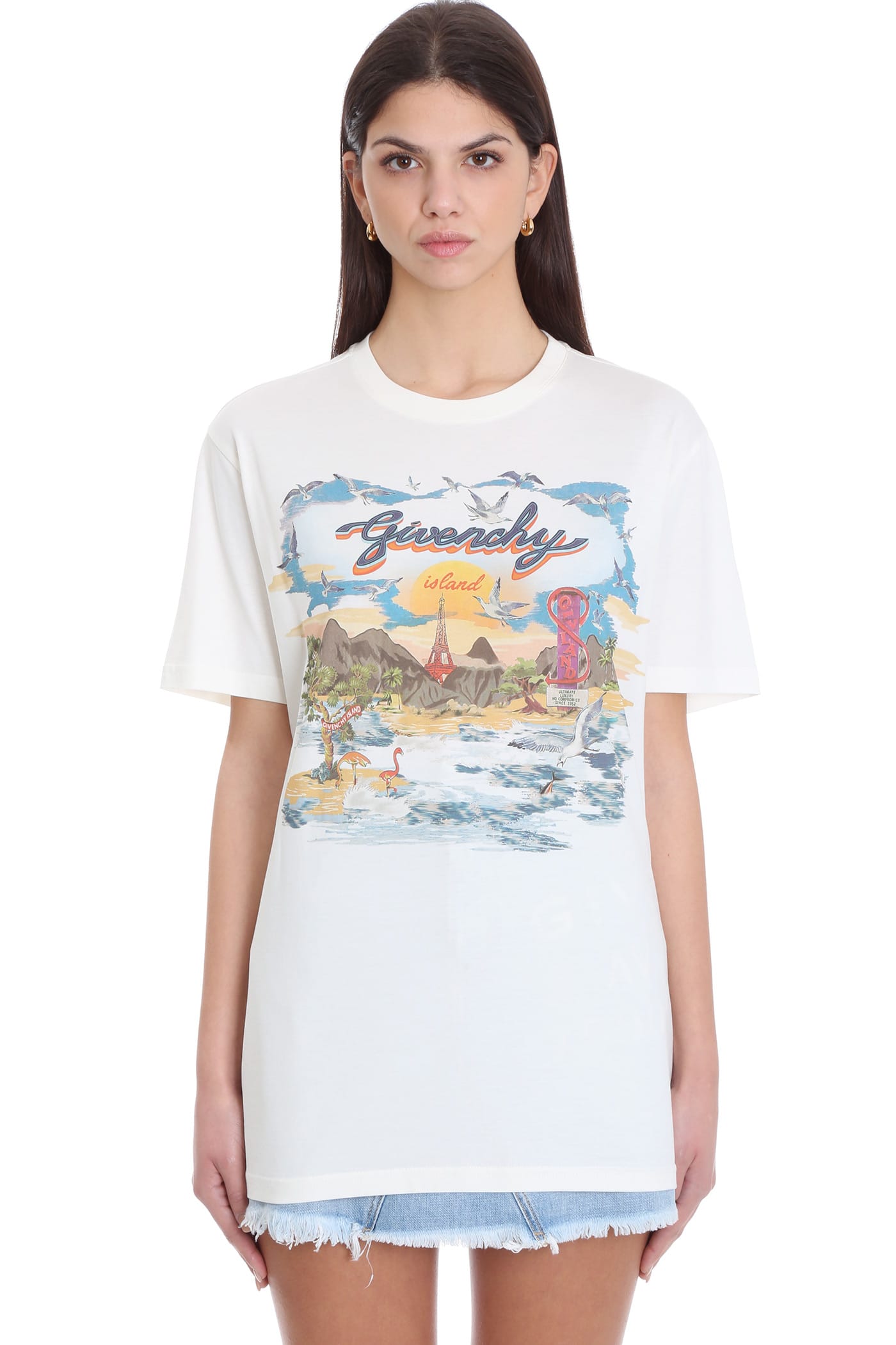 Givenchy Masculine T-shirt In White Cotton