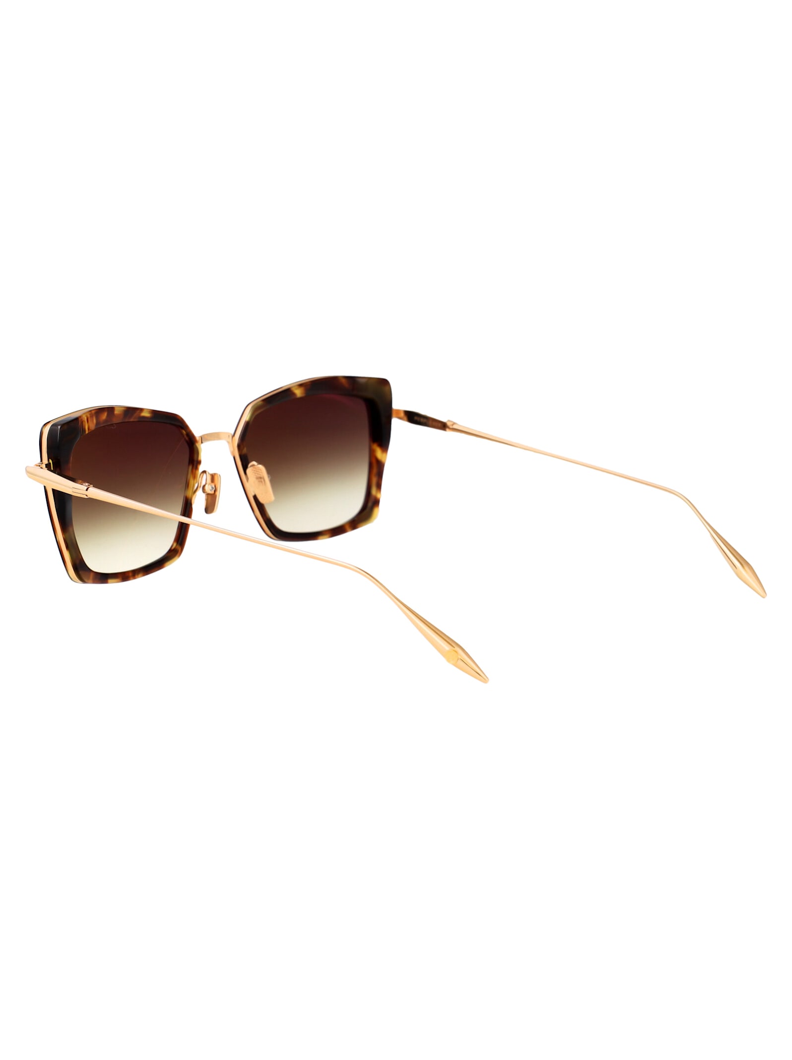 Dita Womens Brown Dts405 Perplexa Butterfly-frame Acetate Sunglasses In Tortoise Haze - White Gold W/ Dark Brown To Clear Gradient